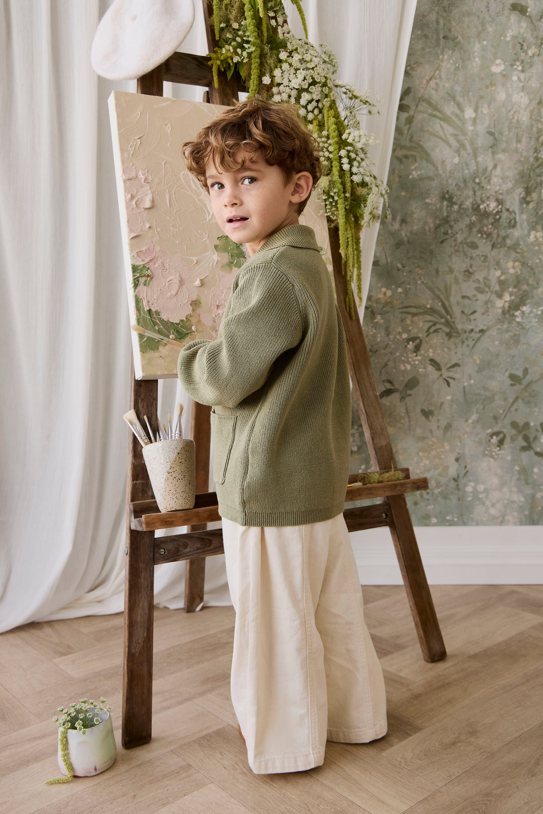Hendrick Knit Jacket - Backyard Childrens Jacket from Jamie Kay NZ
