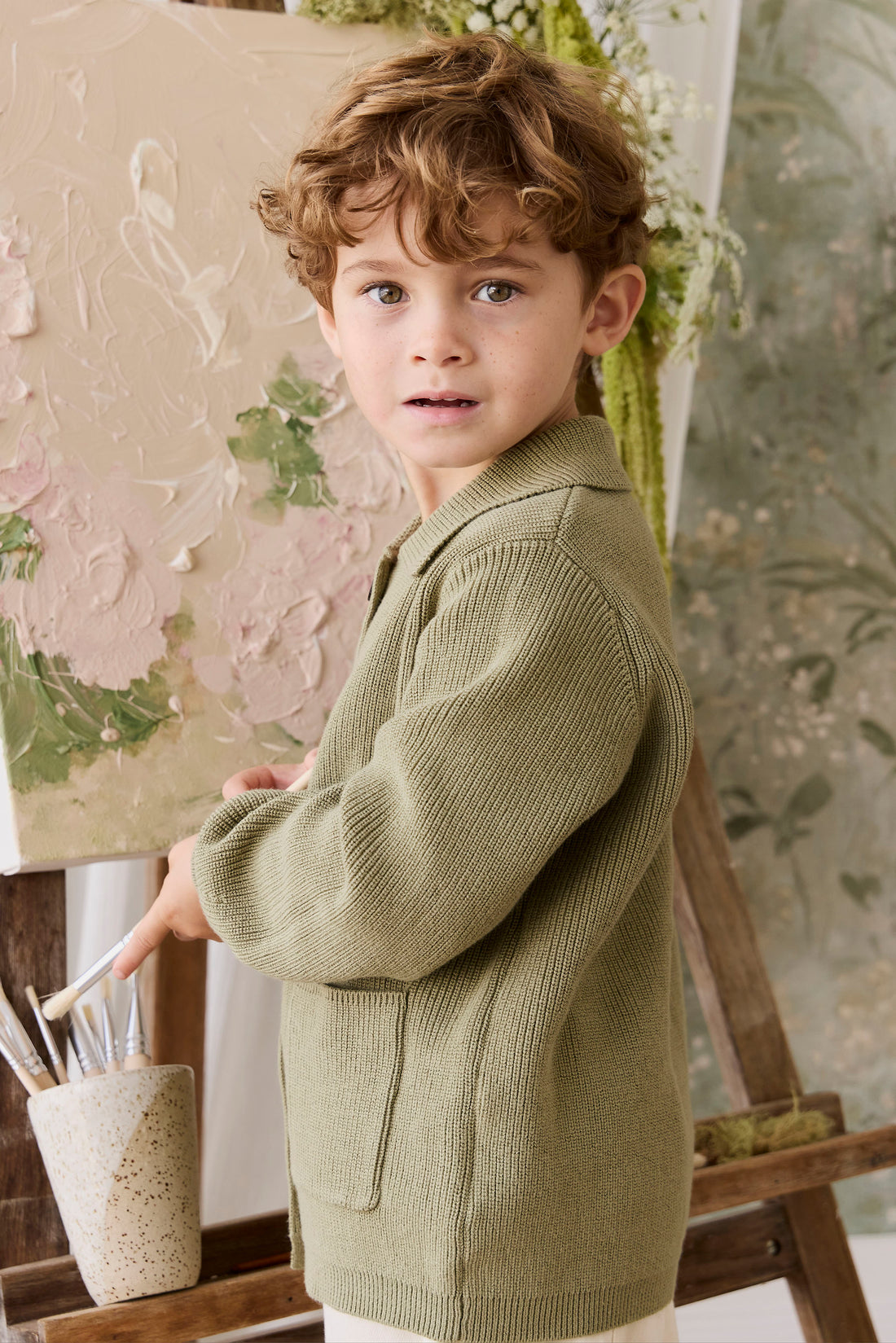 Hendrick Knit Jacket - Backyard Childrens Jacket from Jamie Kay NZ
