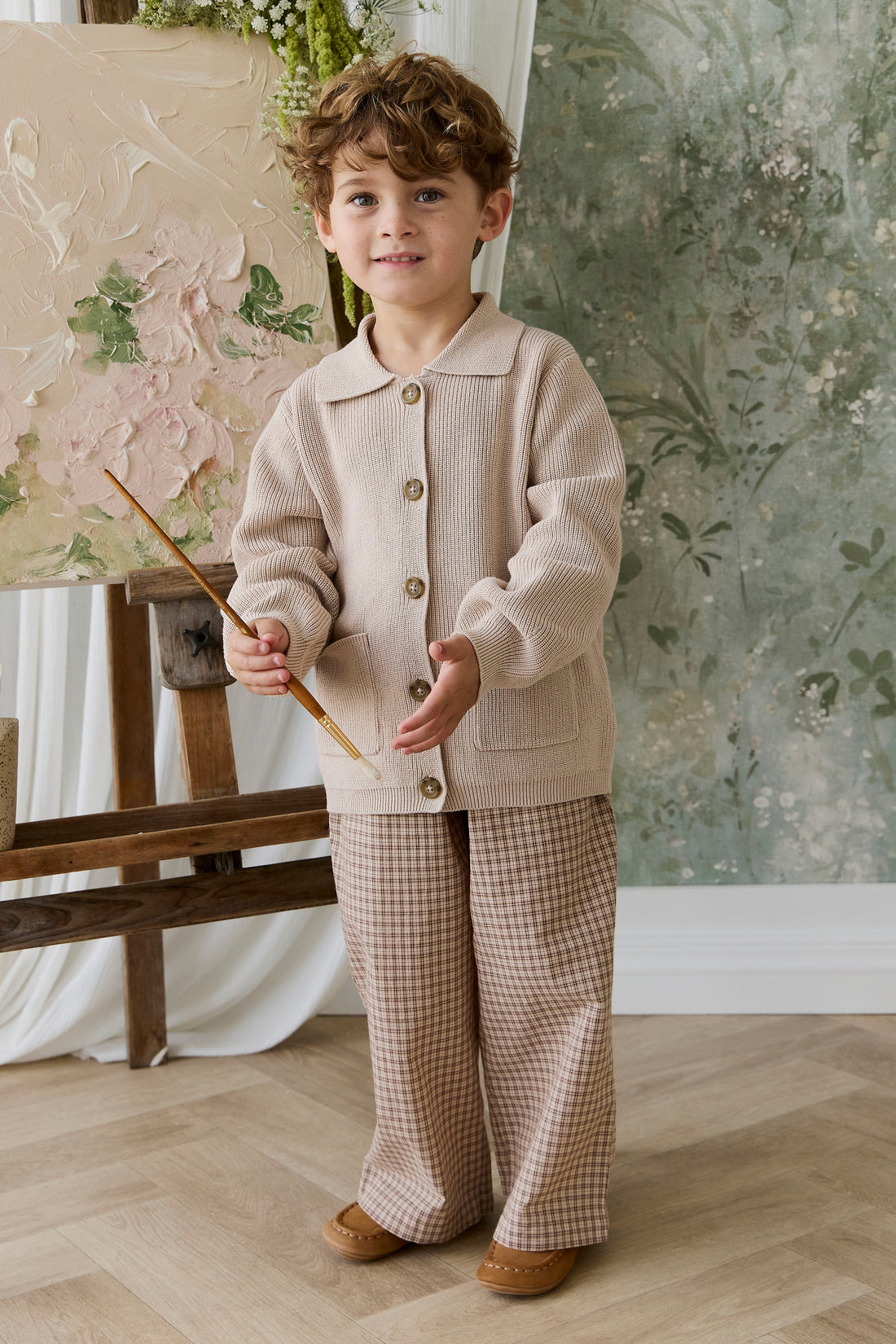 Ford Knit Jacket - Sand Childrens jacket from Jamie Kay NZ