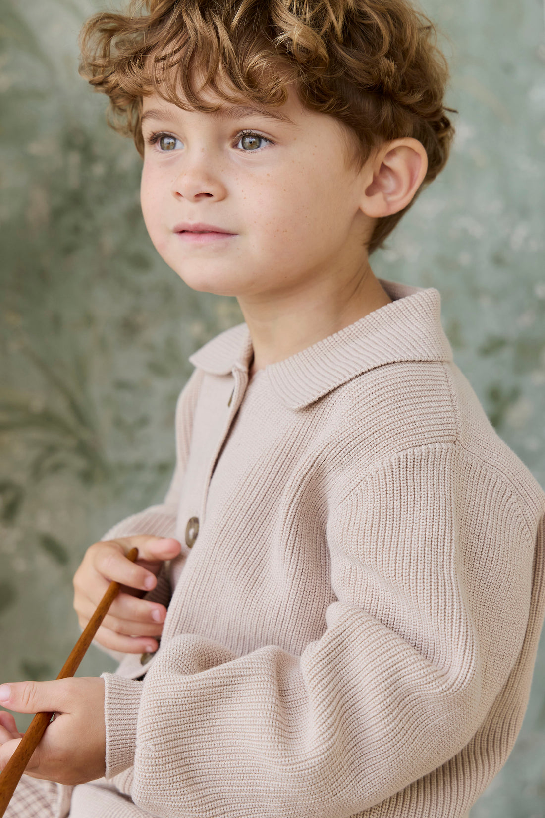 Ford Knit Jacket - Sand Childrens jacket from Jamie Kay NZ
