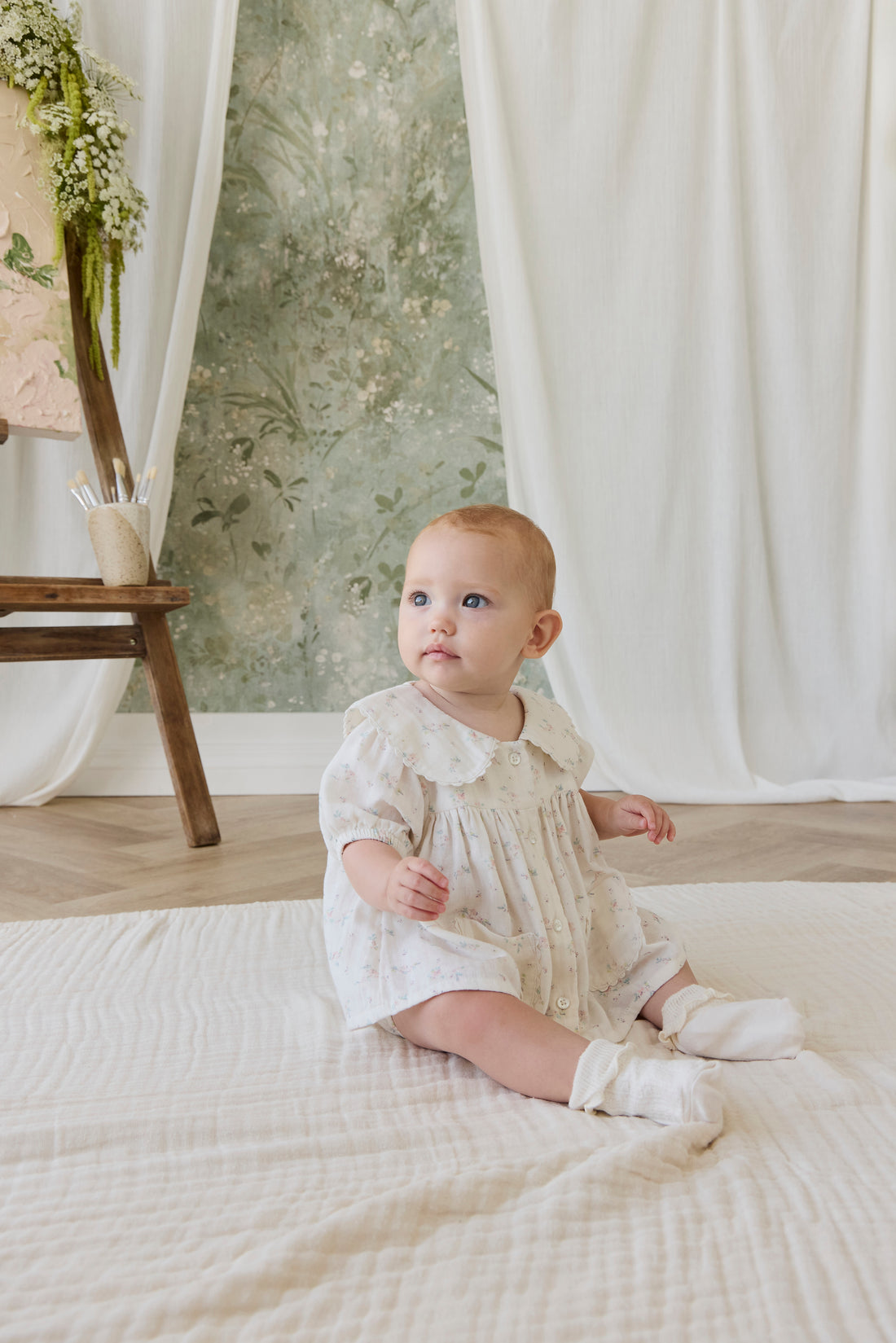 Organic Cotton Muslin Kodi Top - Solange Snow Childrens Top from Jamie Kay NZ
