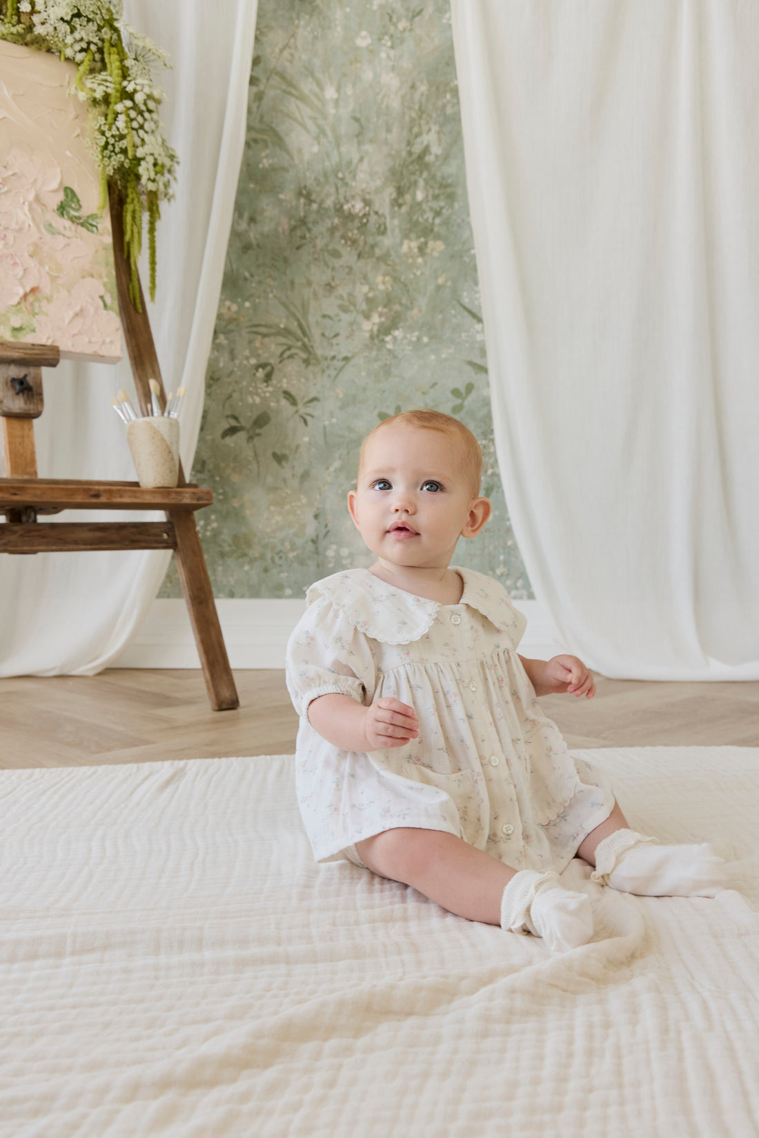 Organic Cotton Muslin Kodi Top - Solange Snow Childrens Top from Jamie Kay NZ