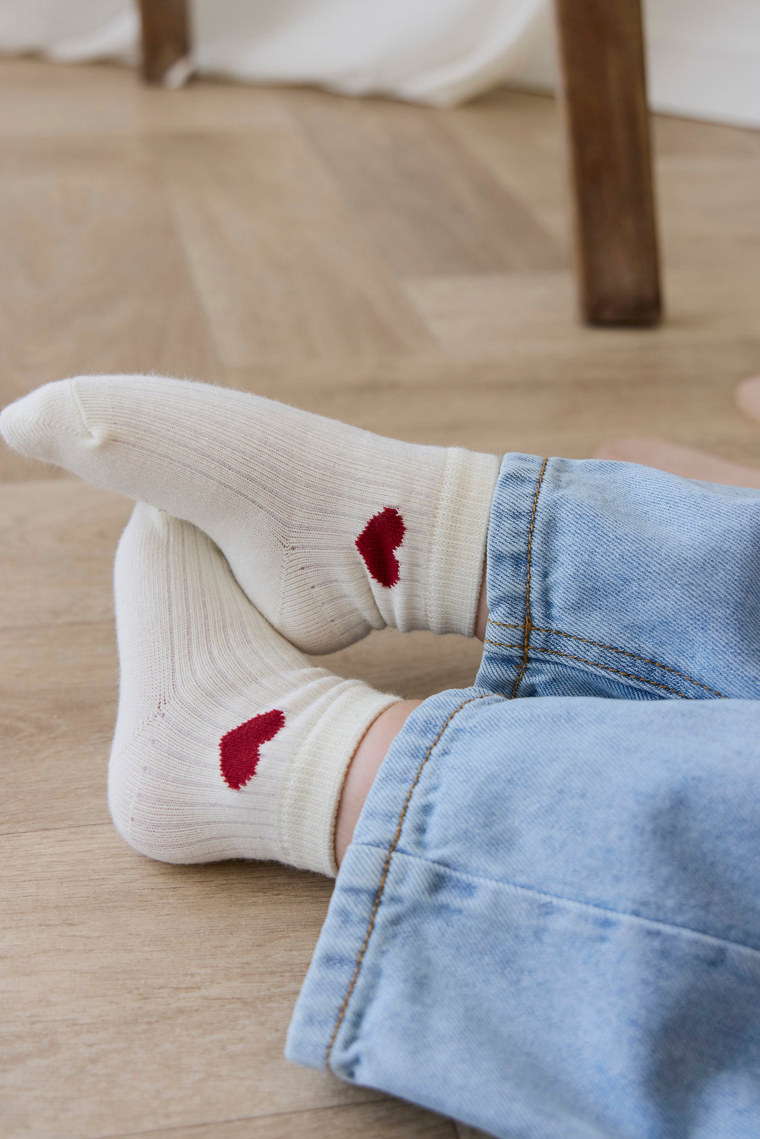 Bellamy Sock - Bellamy Heart Urban Red Childrens Socks from Jamie Kay NZ