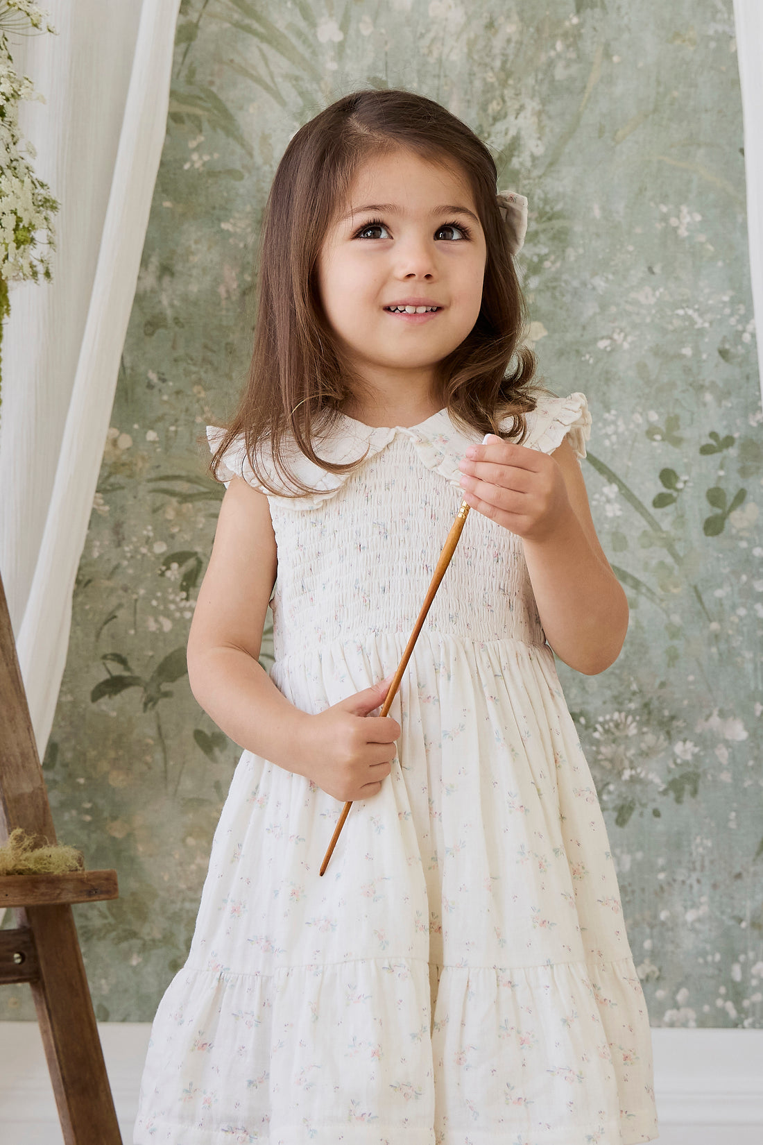 Organic Cotton Muslin Christabel Dress - Solange Snow Childrens Dress from Jamie Kay NZ