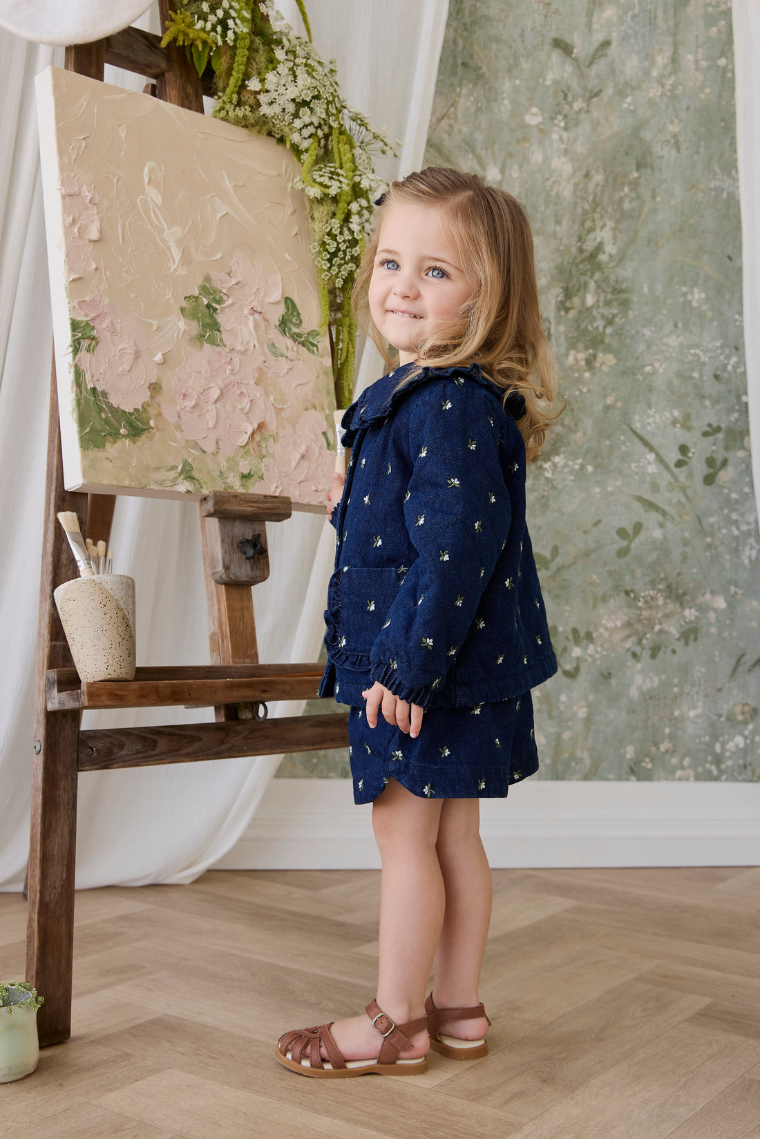 Jardine Short - Lisa Indigo Childrens Shorts from Jamie Kay NZ