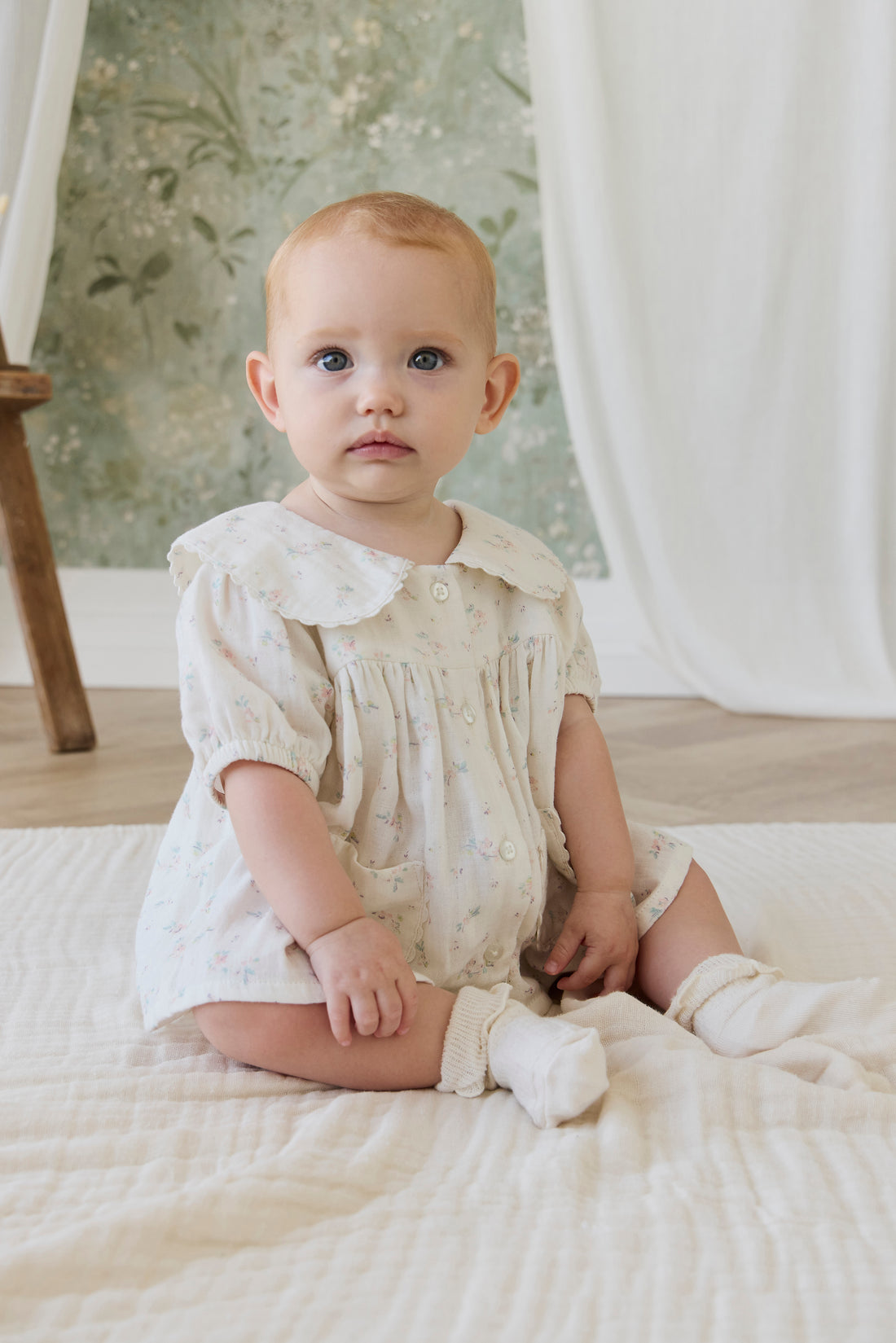 Organic Cotton Muslin Kodi Top - Solange Snow Childrens Top from Jamie Kay NZ