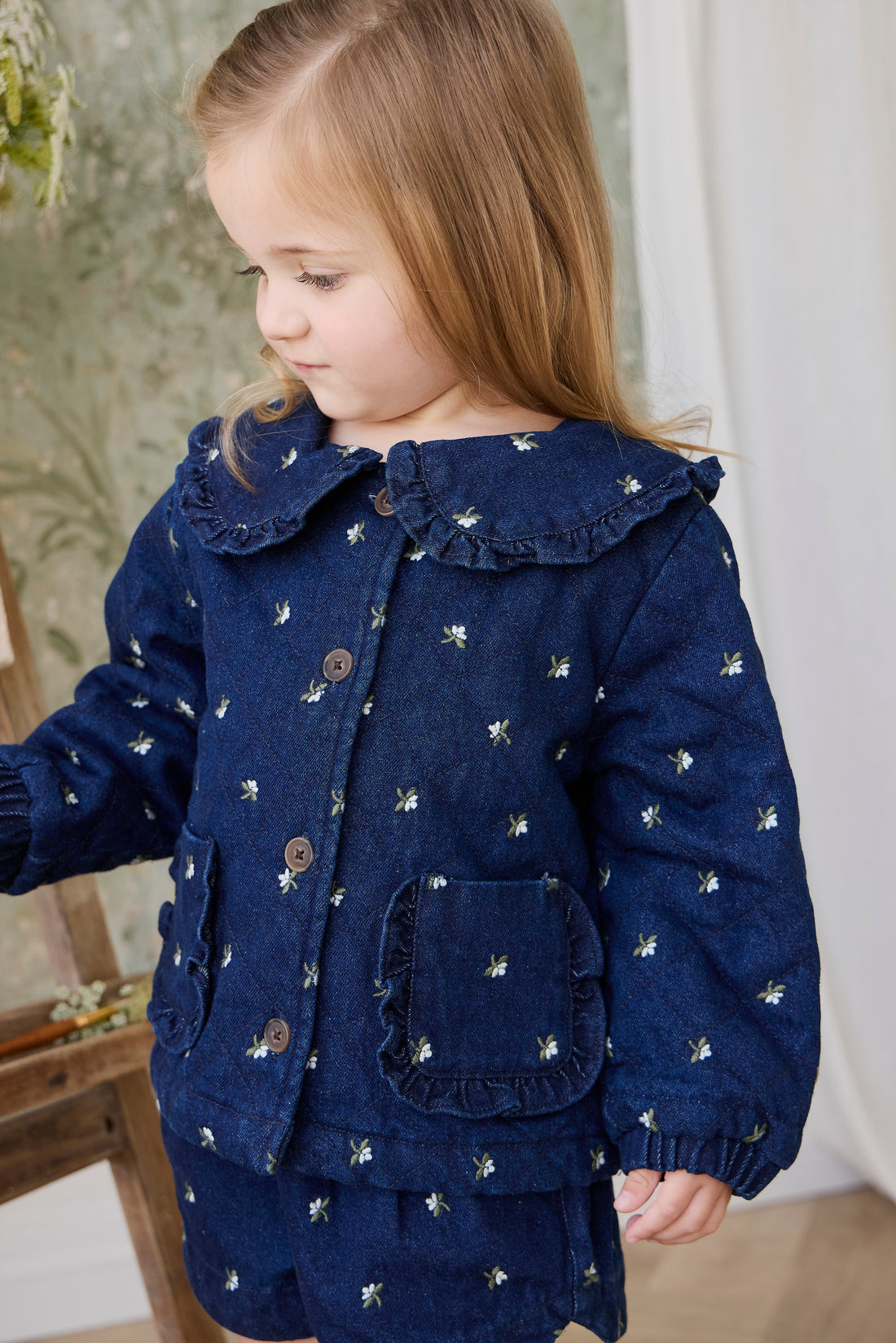 Amandine Jacket - Lisa Indigo Childrens Jacket from Jamie Kay NZ