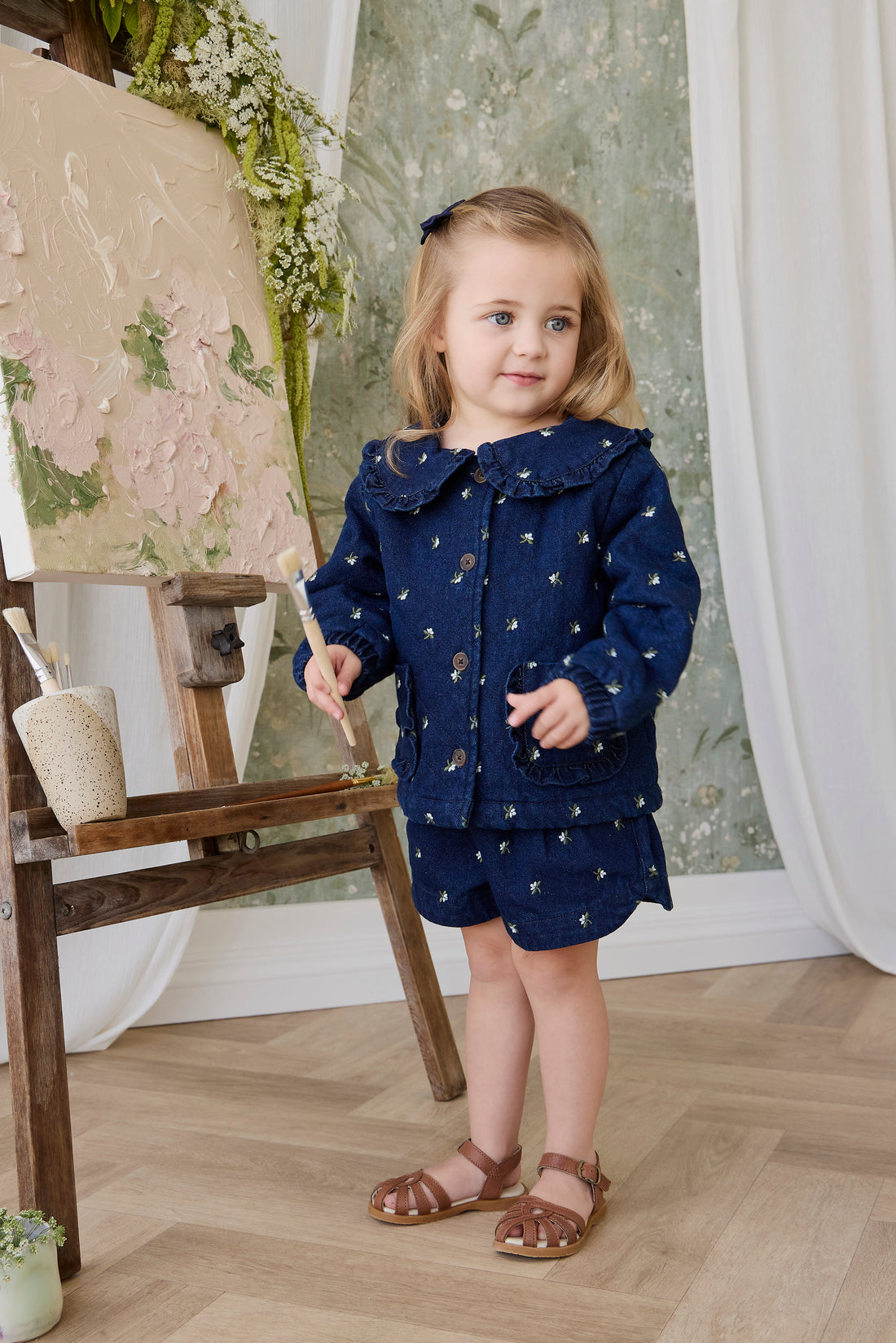 Amandine Jacket - Lisa Indigo Childrens Jacket from Jamie Kay NZ