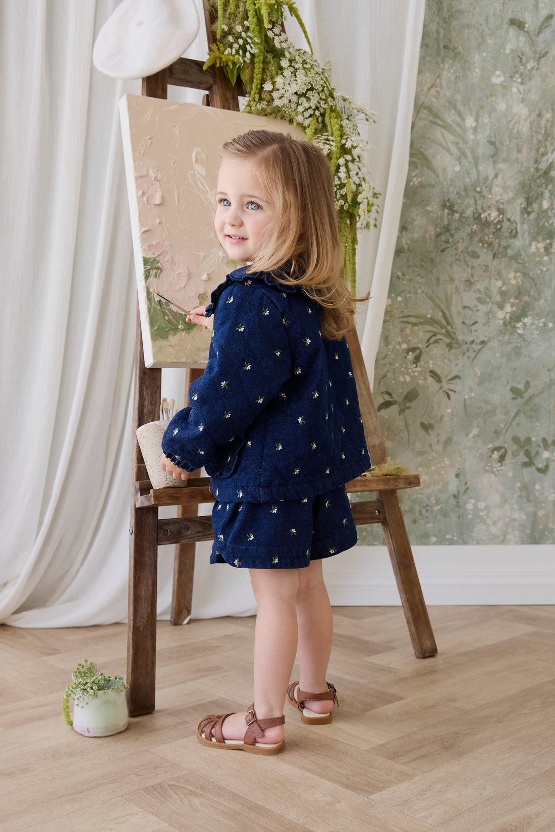 Amandine Jacket - Lisa Indigo Childrens Jacket from Jamie Kay NZ