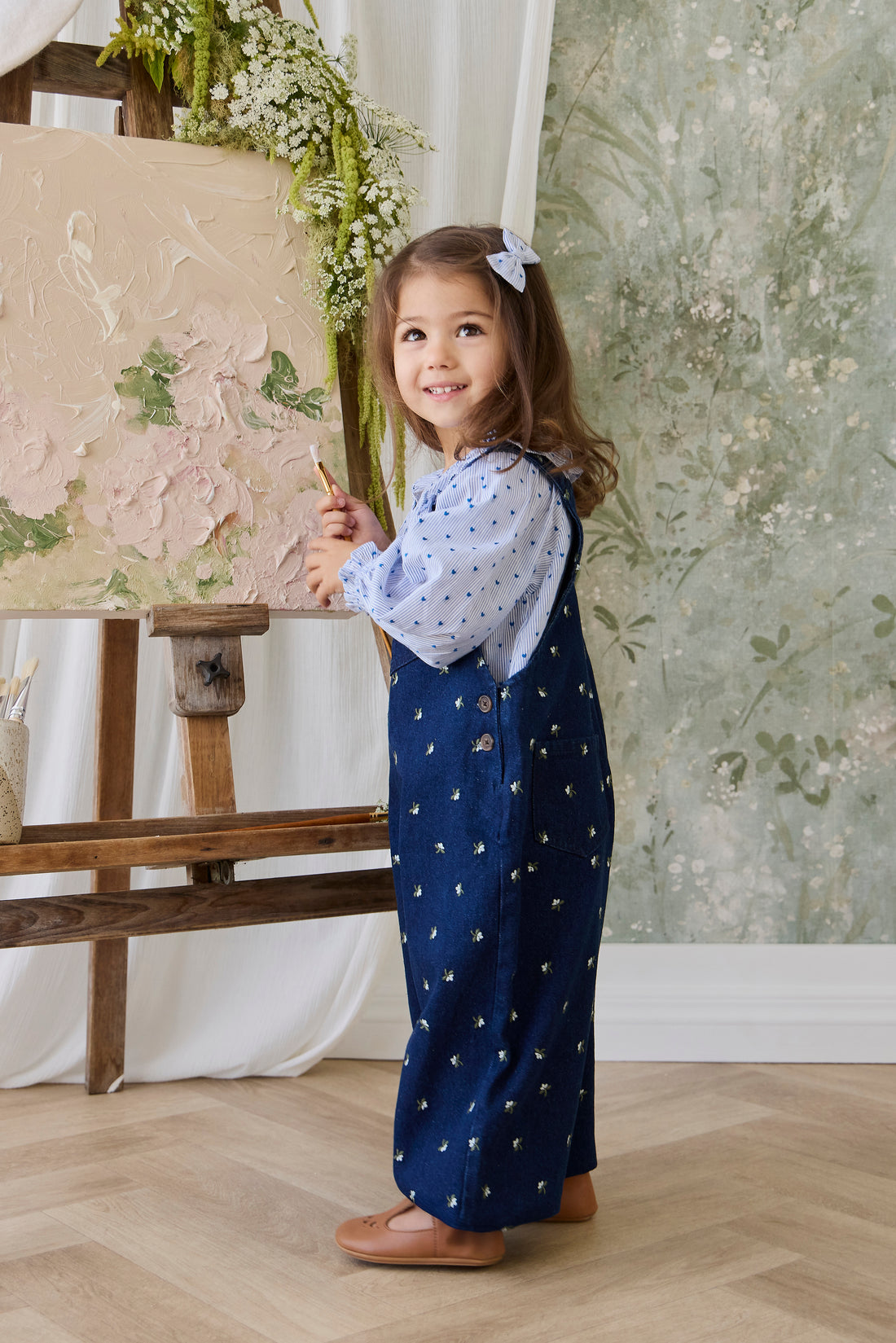 Dorian Overall - Lisa Indigo Childrens Overall from Jamie Kay NZ