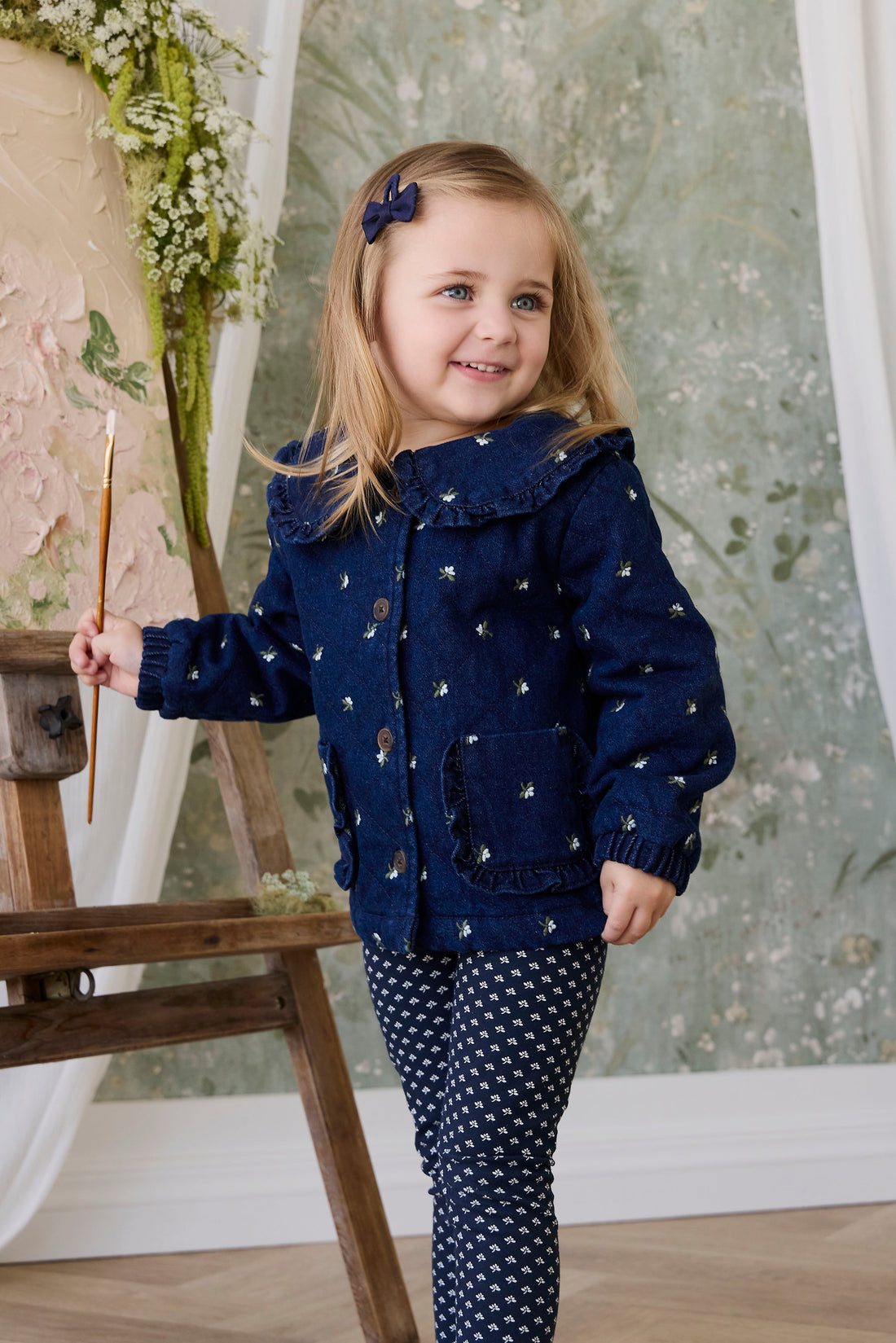 Amandine Jacket - Lisa Indigo Childrens Jacket from Jamie Kay NZ
