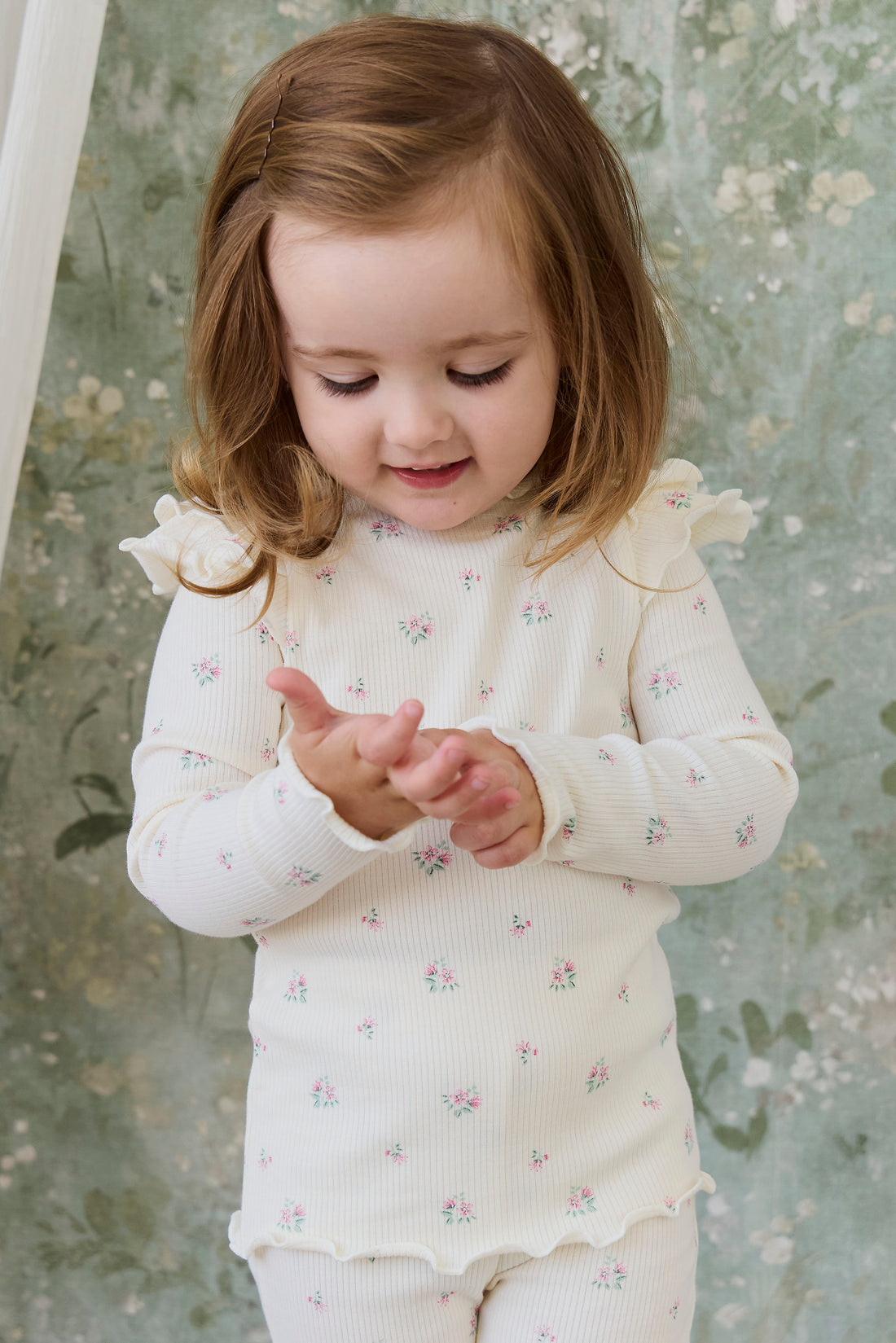 Organic Cotton Rib Winslet Top - Emma Whisper Childrens Top from Jamie Kay NZ