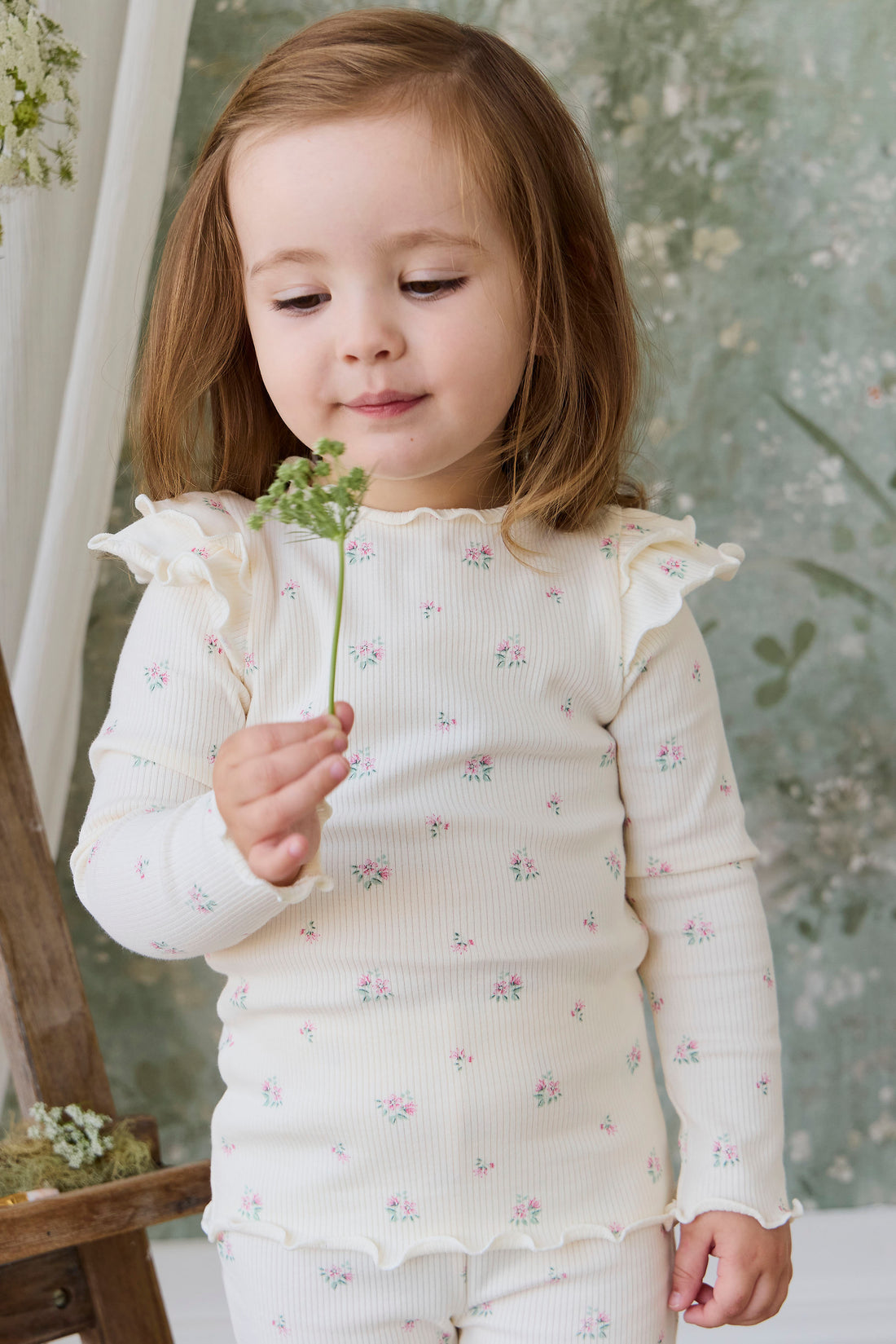 Organic Cotton Rib Winslet Top - Emma Whisper Childrens Top from Jamie Kay NZ