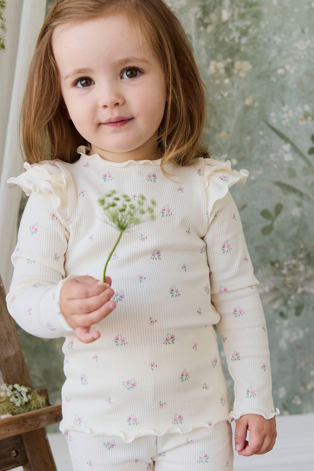 Organic Cotton Rib Winslet Top - Emma Whisper Childrens Top from Jamie Kay NZ