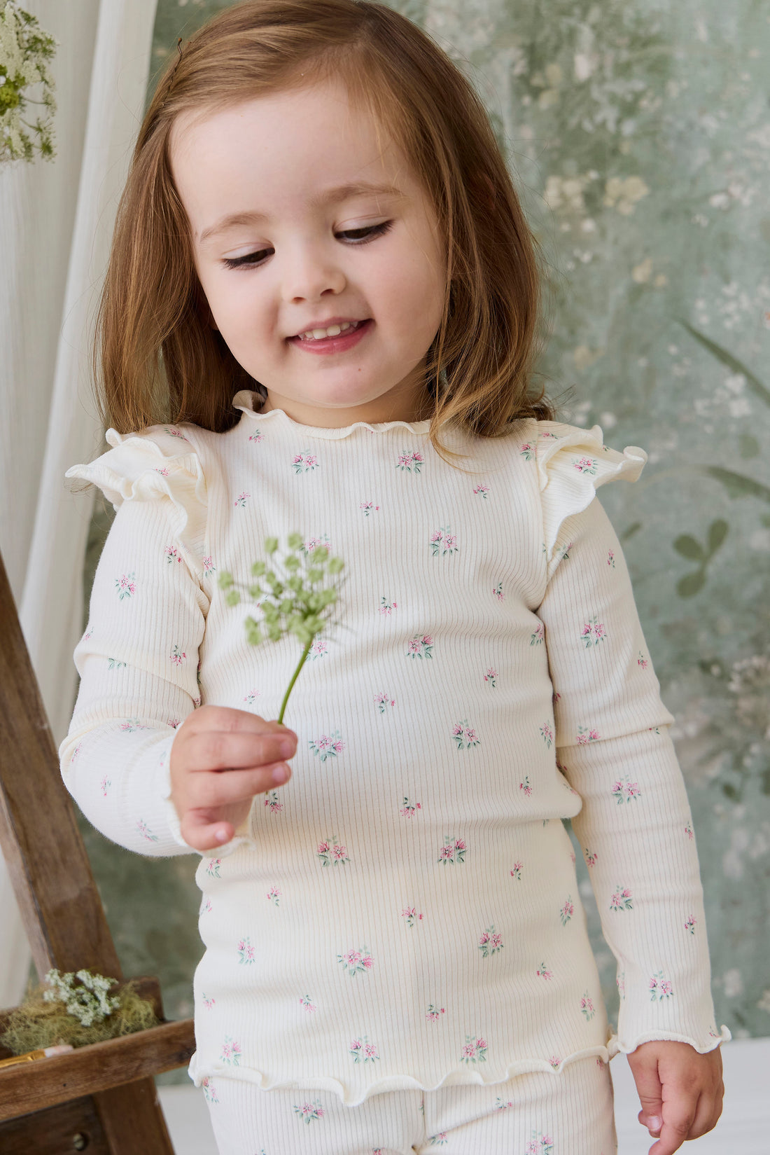 Organic Cotton Rib Winslet Top - Emma Whisper Childrens Top from Jamie Kay NZ