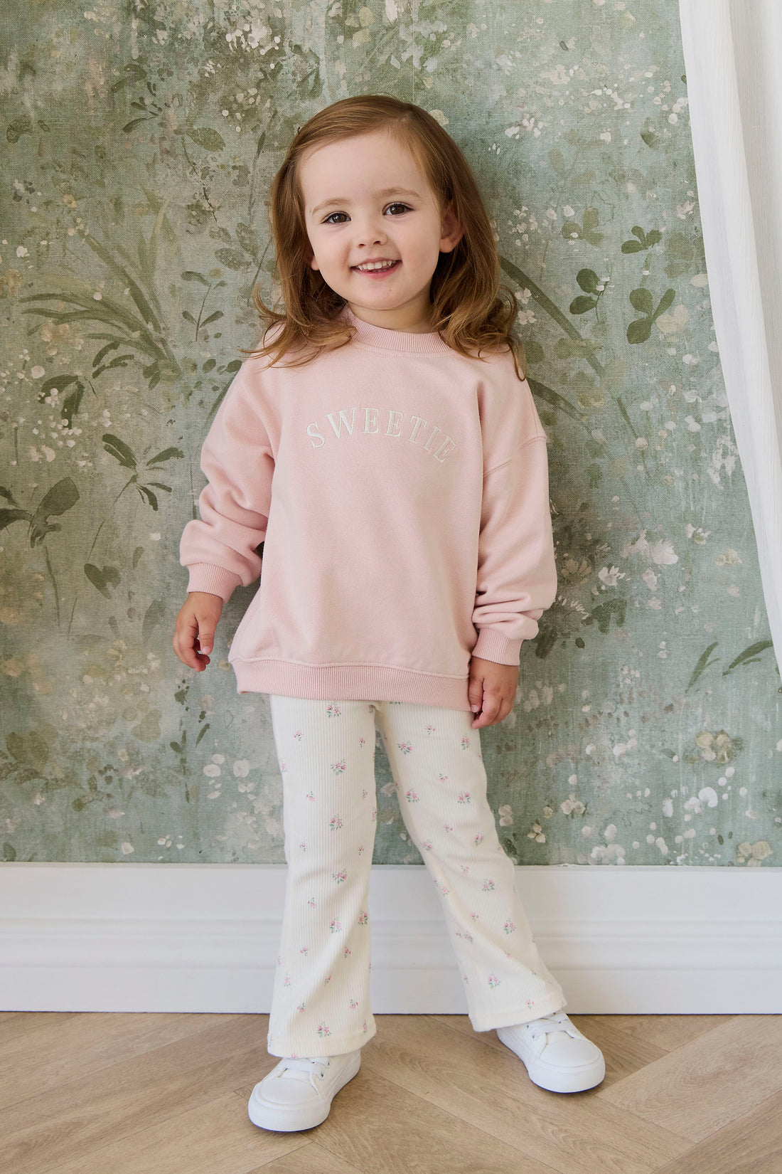 Organic Cotton Rib Winslet Pant - Emma Whisper Childrens Pant from Jamie Kay NZ