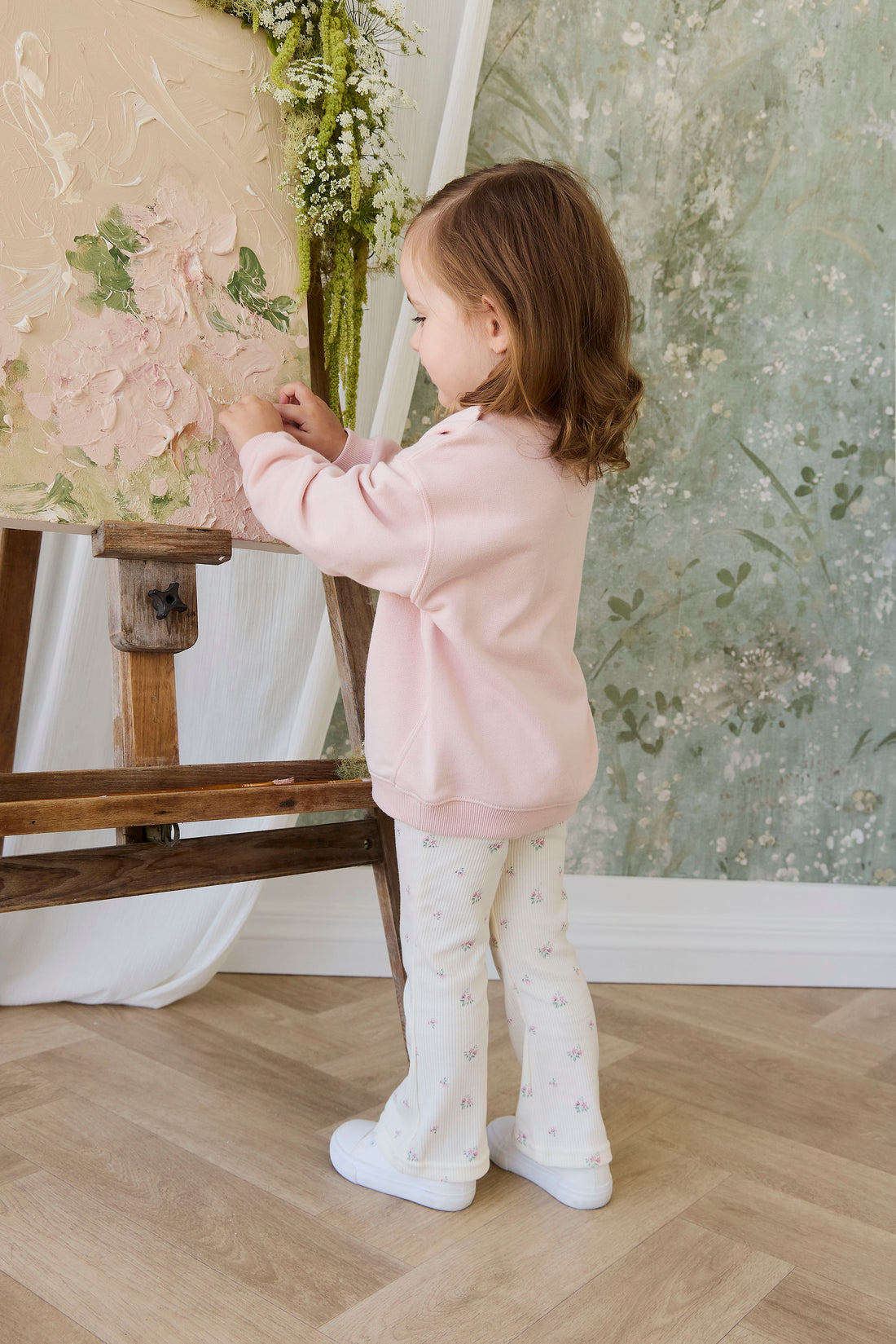 Organic Cotton Rib Winslet Pant - Emma Whisper Childrens Pant from Jamie Kay NZ