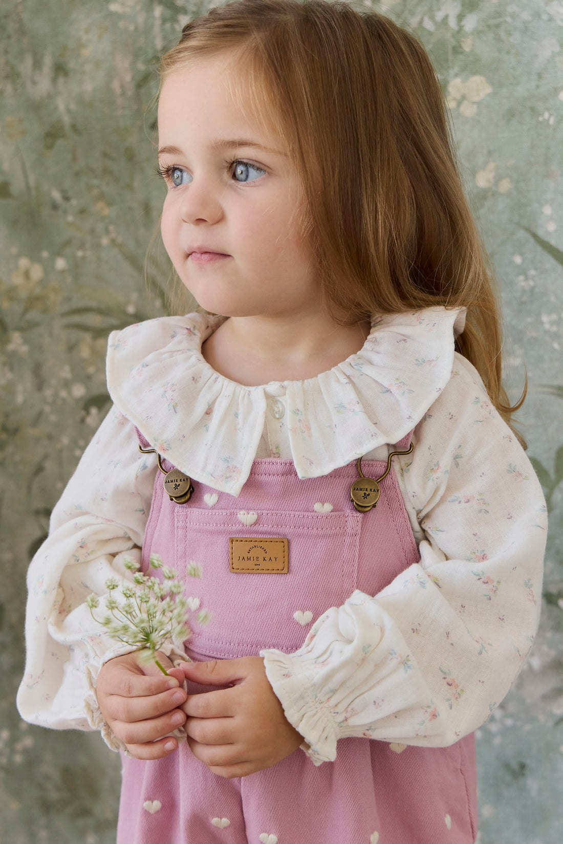 Blair Overall - Petite Heart Orchid Childrens Overall from Jamie Kay NZ