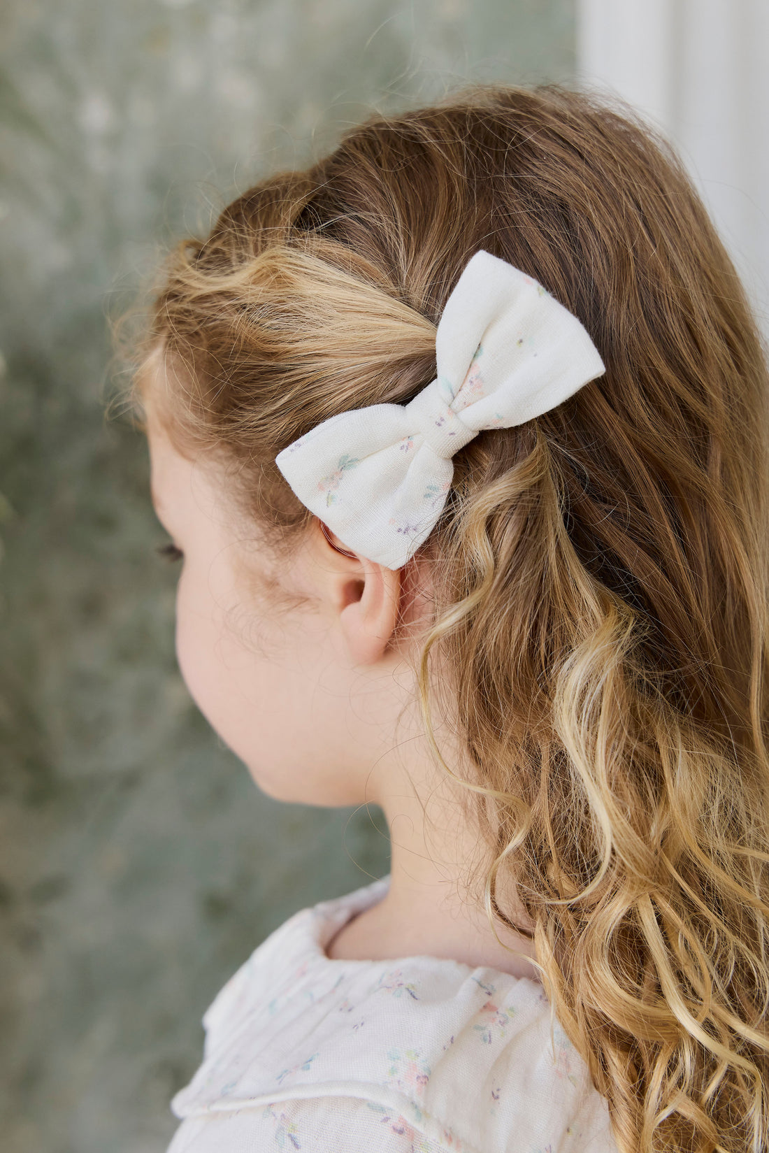 Organic Cotton Desiree Bow - Solange Snow Childrens Bow from Jamie Kay NZ