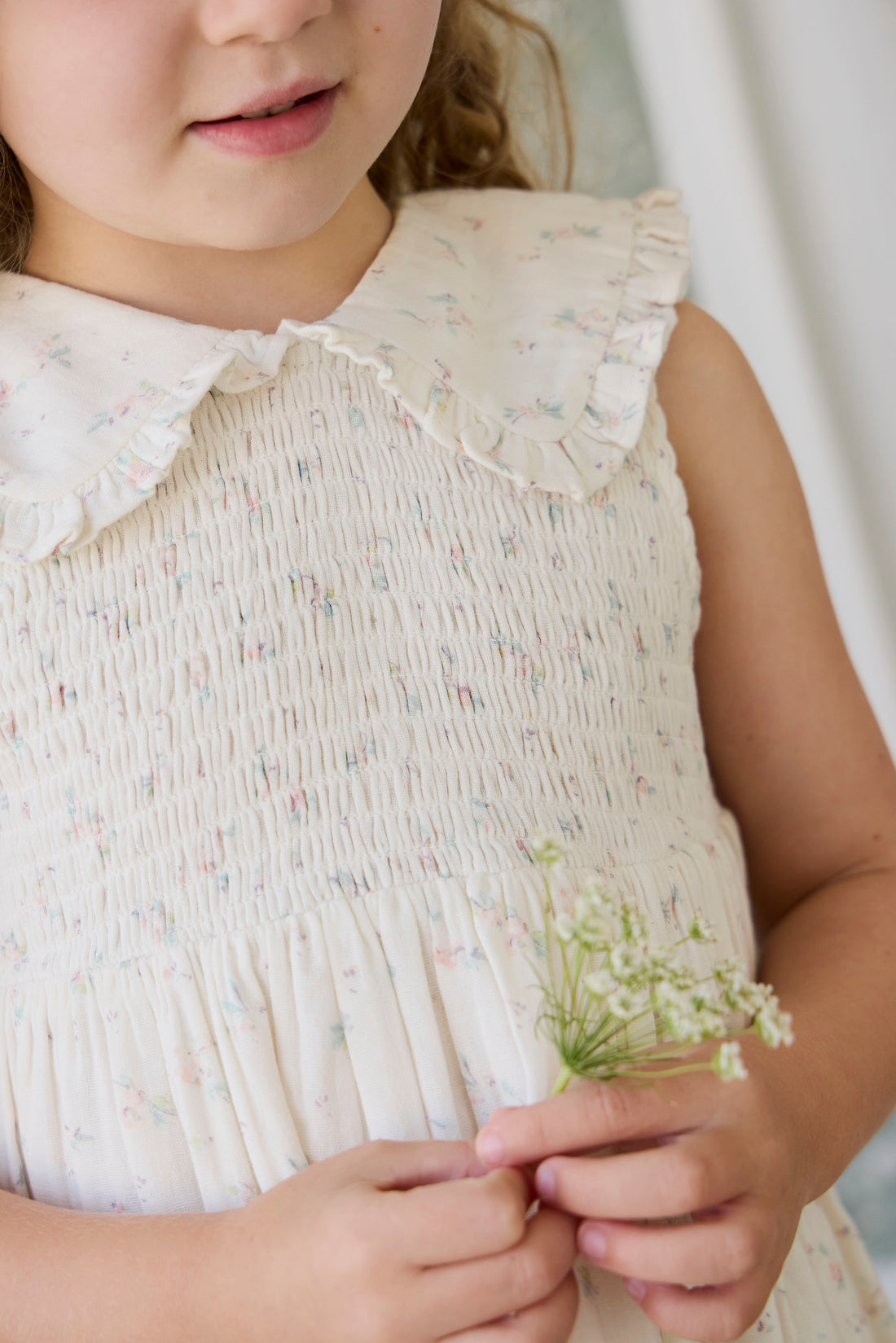 Organic Cotton Muslin Christabel Dress - Solange Snow Childrens Dress from Jamie Kay NZ