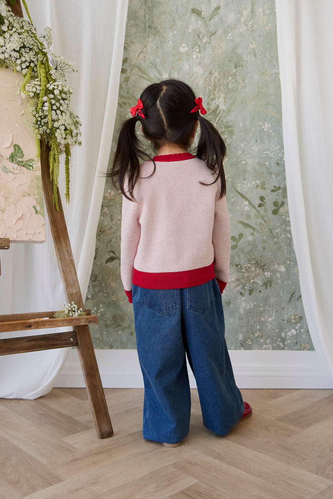 Liana Cardigan - Liana Cherry Childrens Cardigan from Jamie Kay NZ