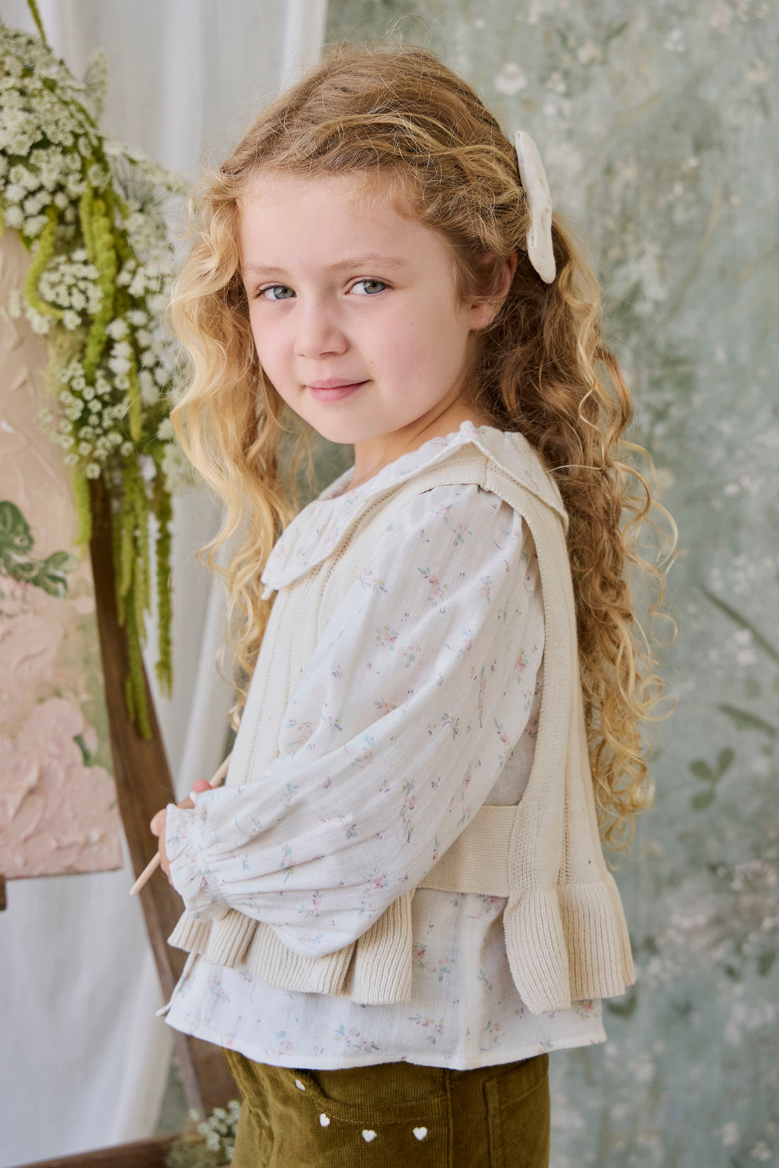 Antonia Top - Vanilla Childrens Top from Jamie Kay NZ