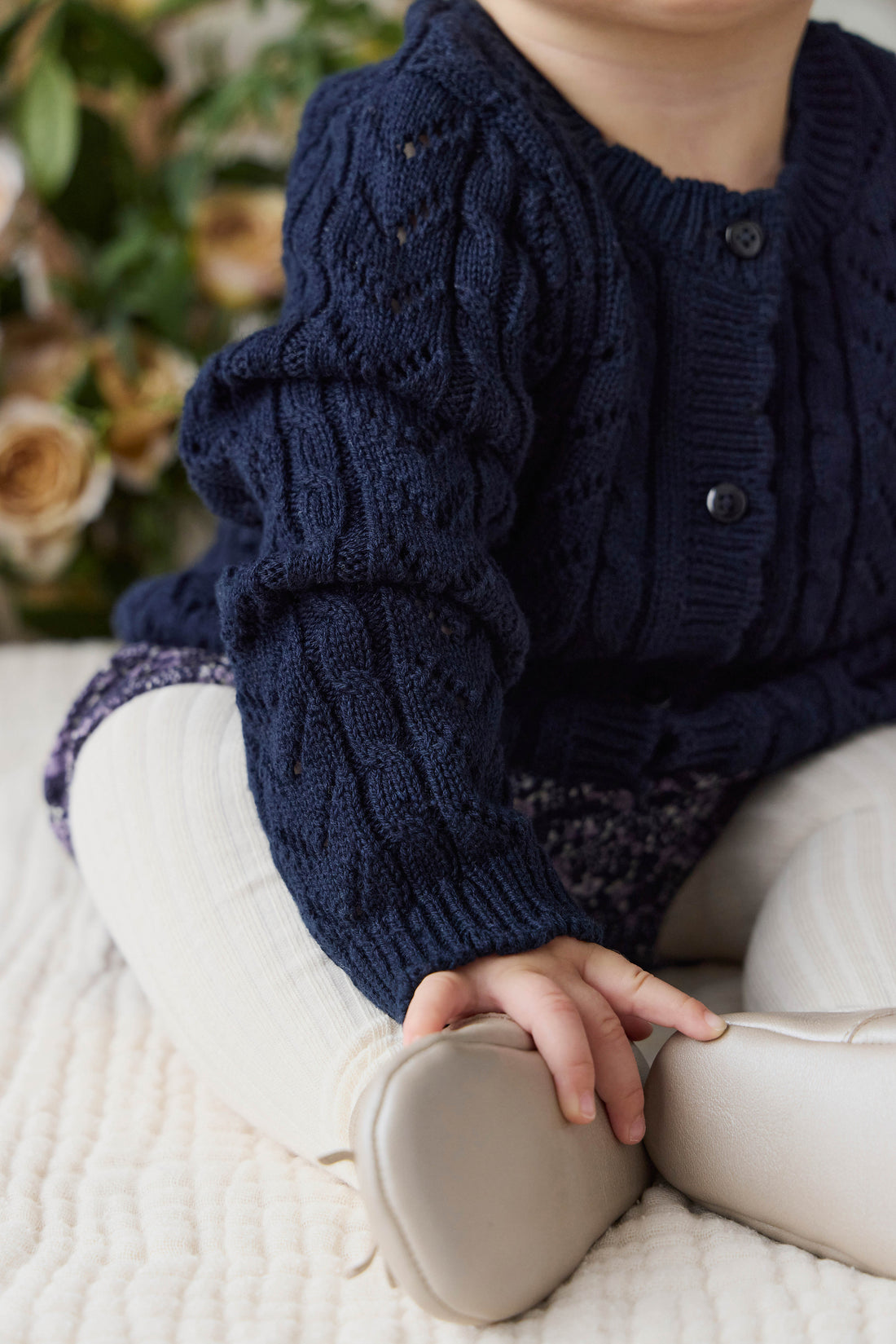 Arabella Knitted Cardigan - Starry Night Childrens Cardigan from Jamie Kay NZ