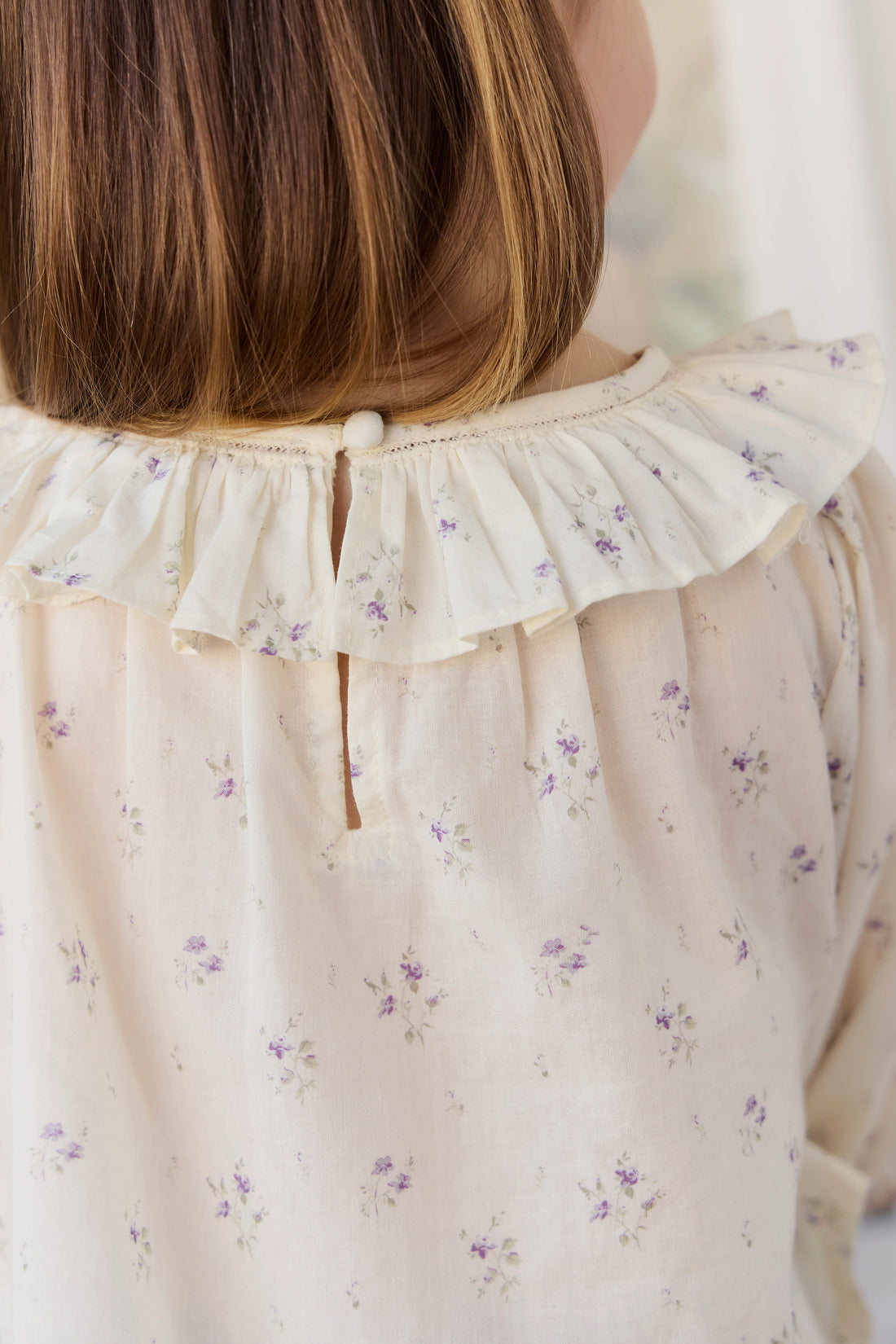 Organic Cotton Leonie Top - Jade Floral Childrens Top from Jamie Kay NZ