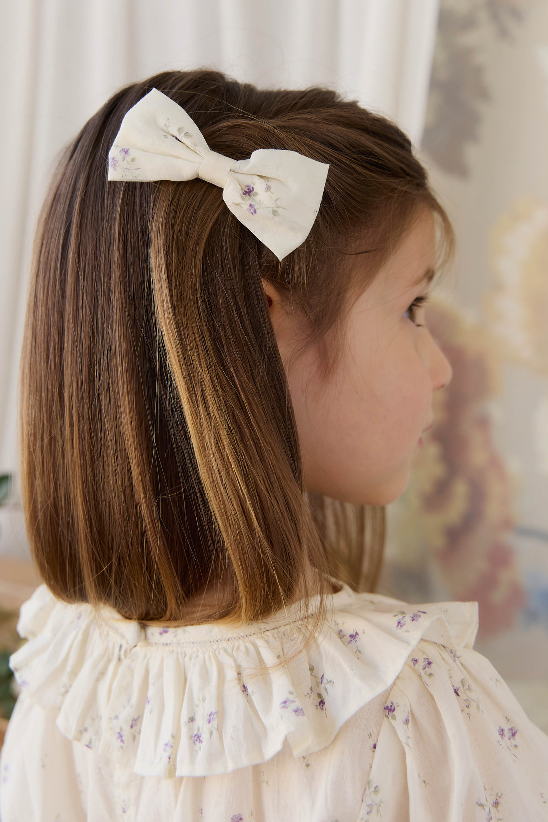 Organic Cotton Leonie Top - Jade Floral Childrens Top from Jamie Kay NZ