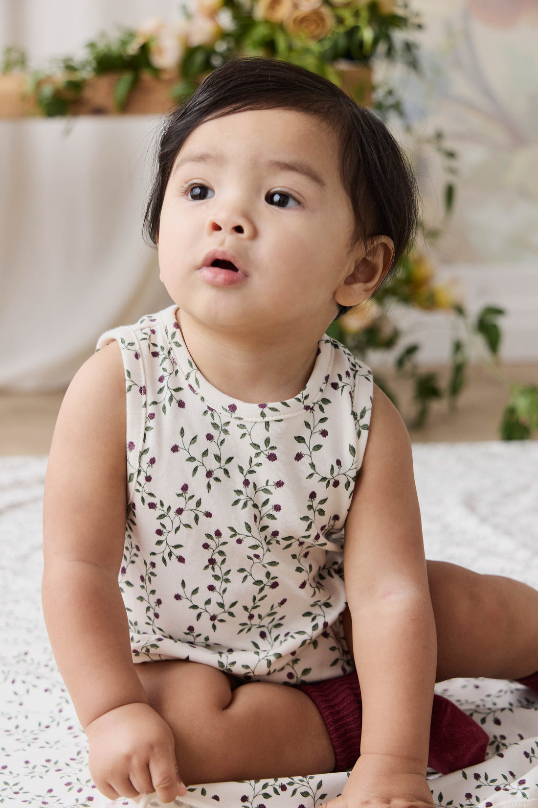 Organic Cotton Lionel Playsuit - Mulberries Childrens Playsuit from Jamie Kay NZ