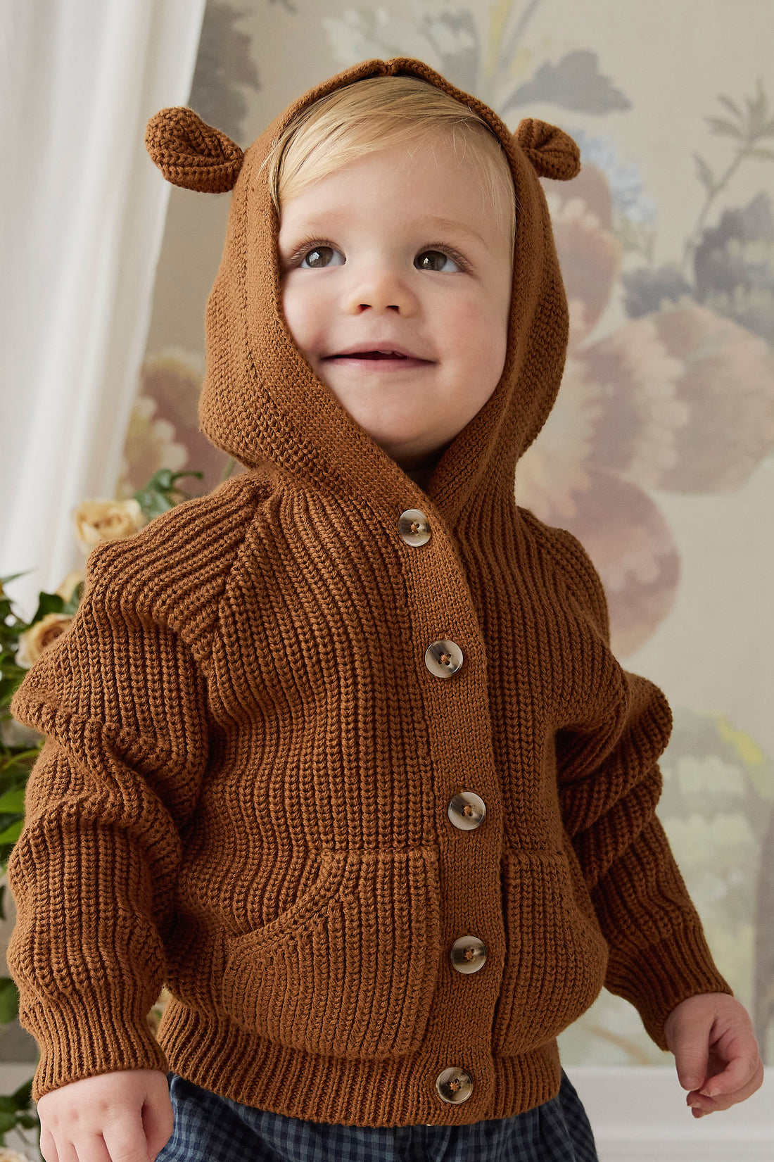 Bear Cardigan - Spice Childrens Cardigan from Jamie Kay NZ