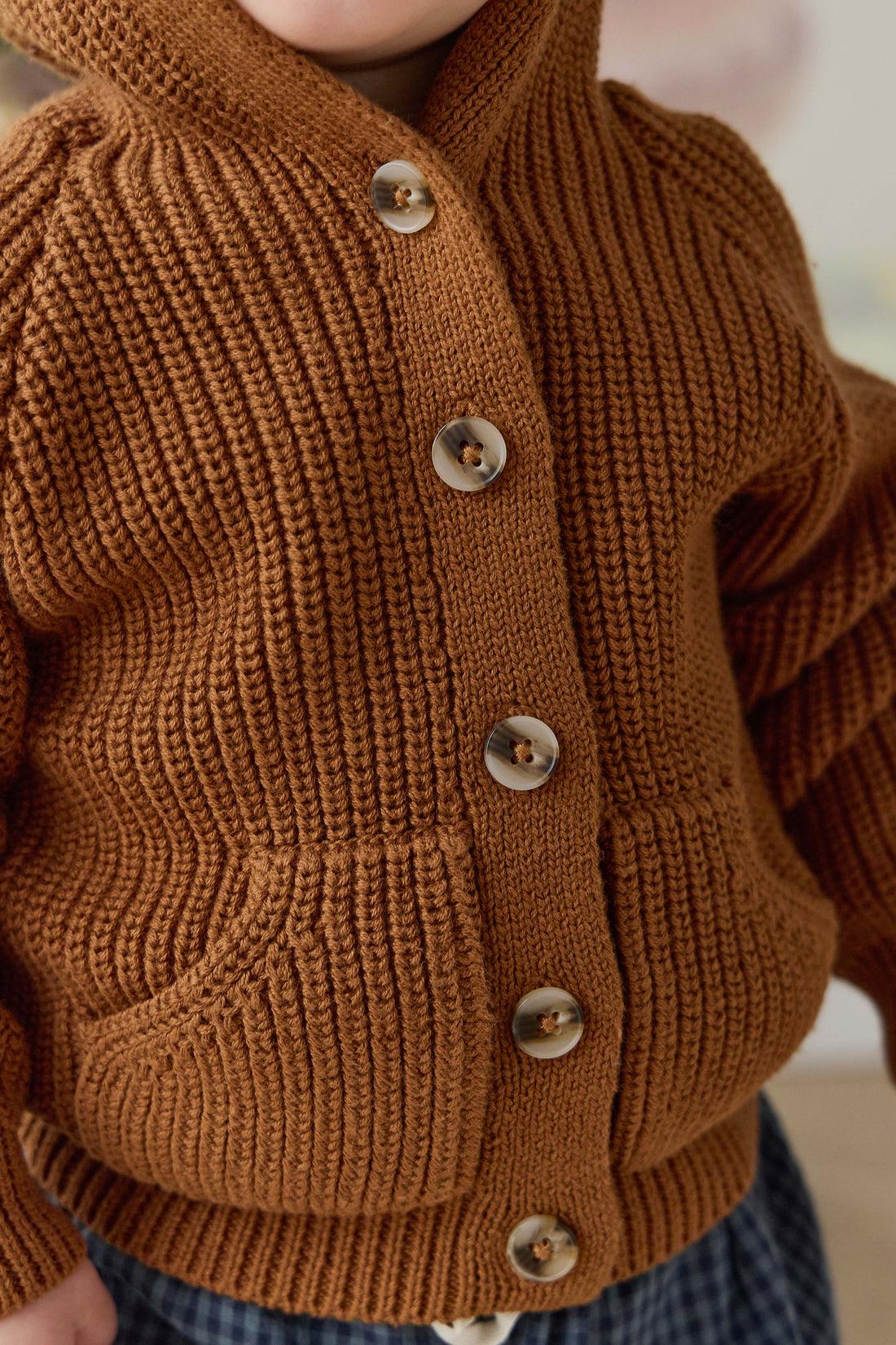 Bear Cardigan - Spice Childrens Cardigan from Jamie Kay NZ