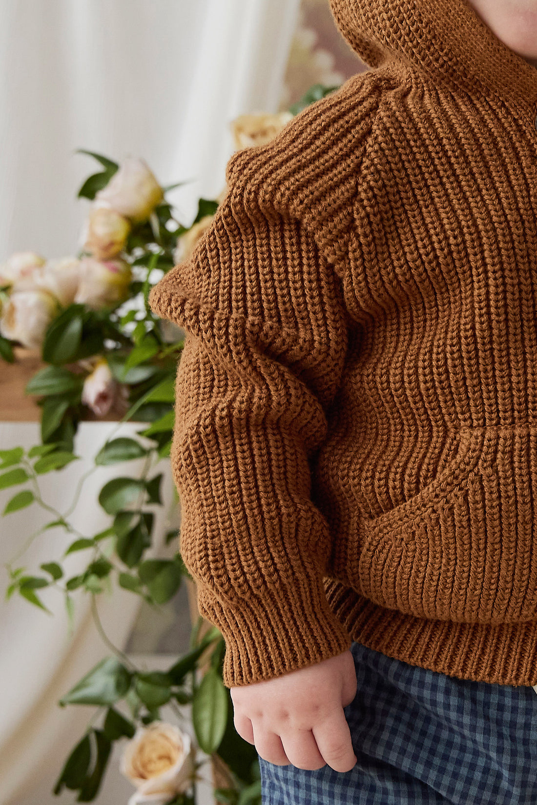 Bear Cardigan - Spice Childrens Cardigan from Jamie Kay NZ