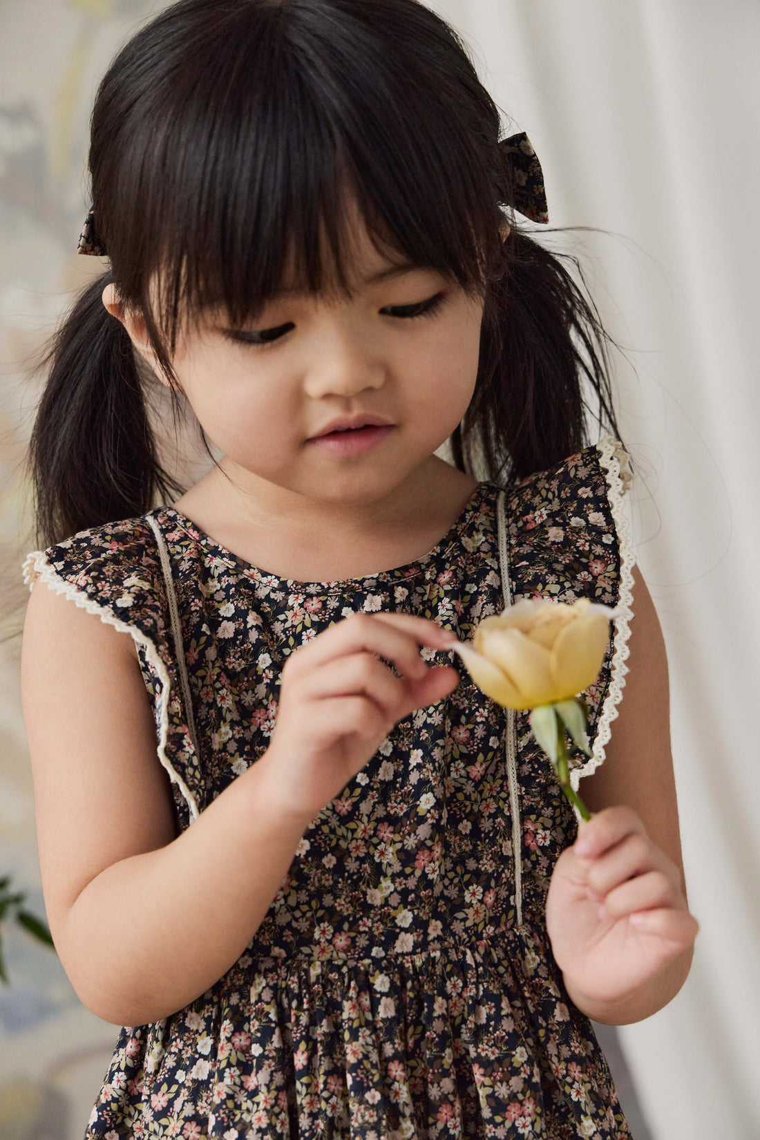 Organic Cotton Helene Dress - Luca Floral Childrens Dress from Jamie Kay NZ