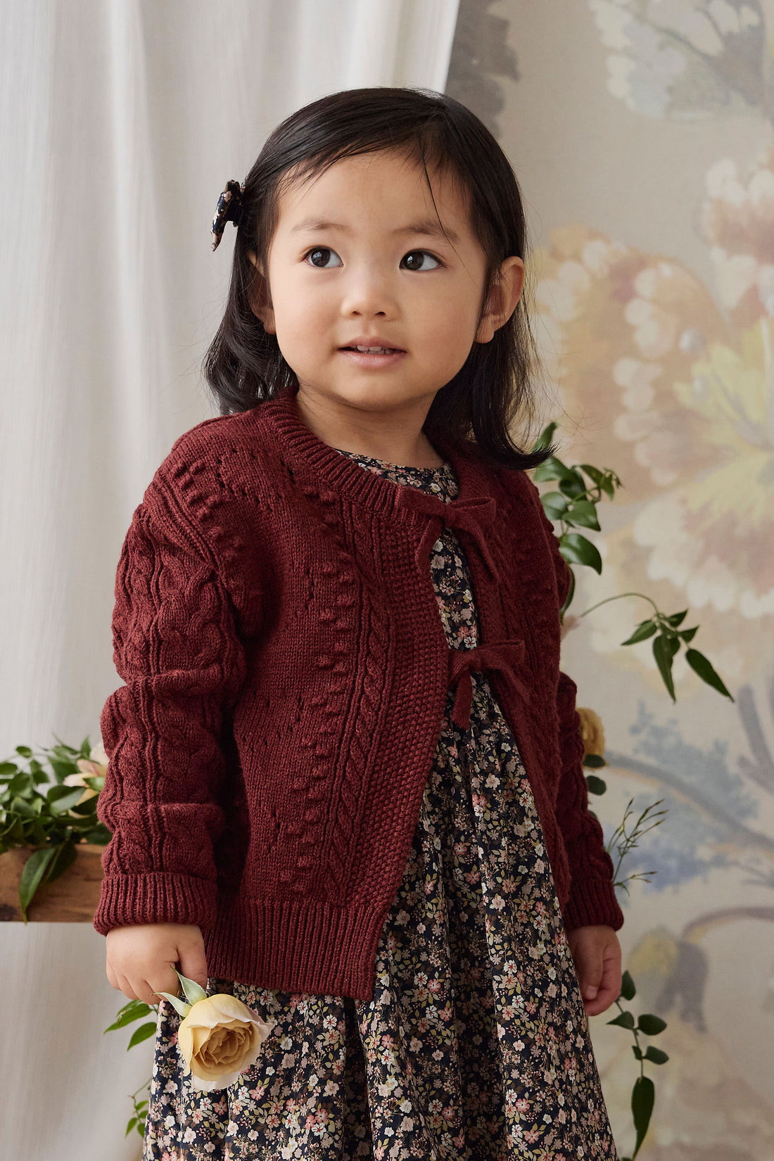 Josephine Knitted Cardigan - Veneer Childrens Cardigan from Jamie Kay NZ