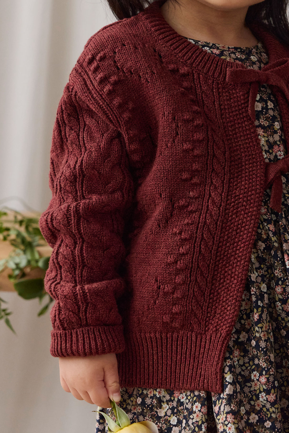 Josephine Knitted Cardigan - Veneer Childrens Cardigan from Jamie Kay NZ