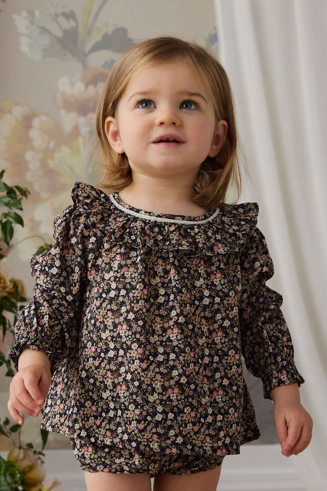 Organic Cotton Leonie Top - Luca Floral Childrens Top from Jamie Kay NZ