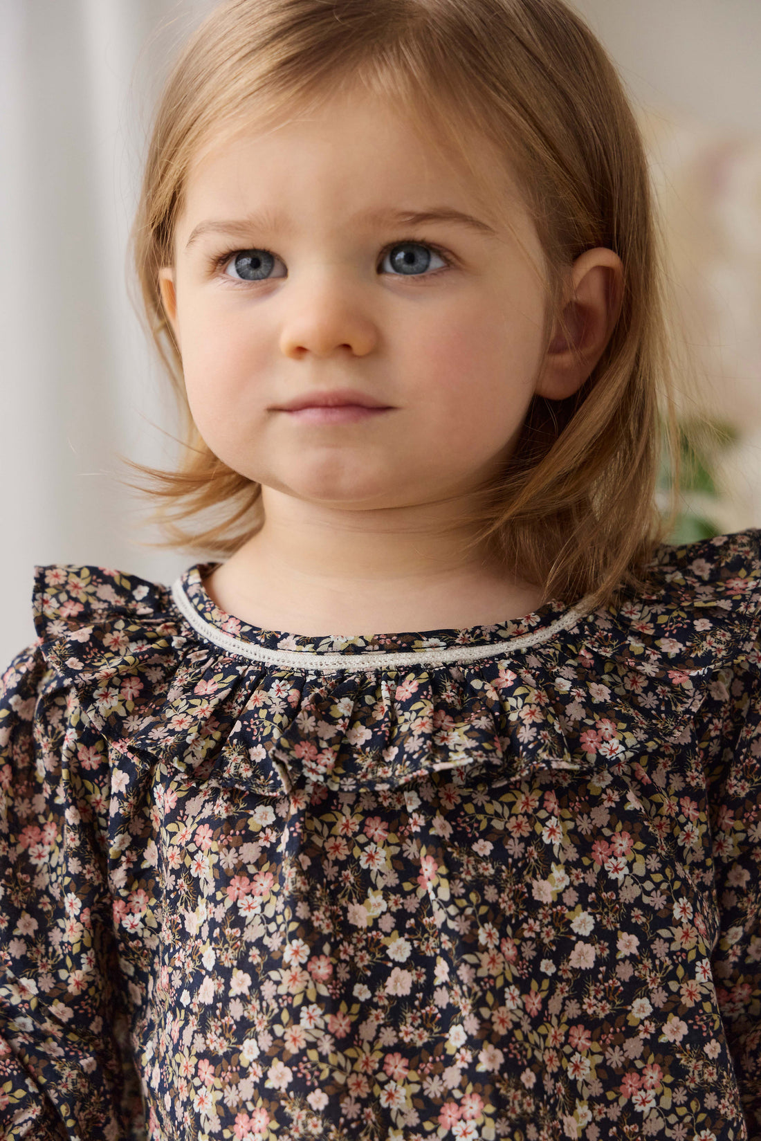 Organic Cotton Leonie Top - Luca Floral Childrens Top from Jamie Kay NZ