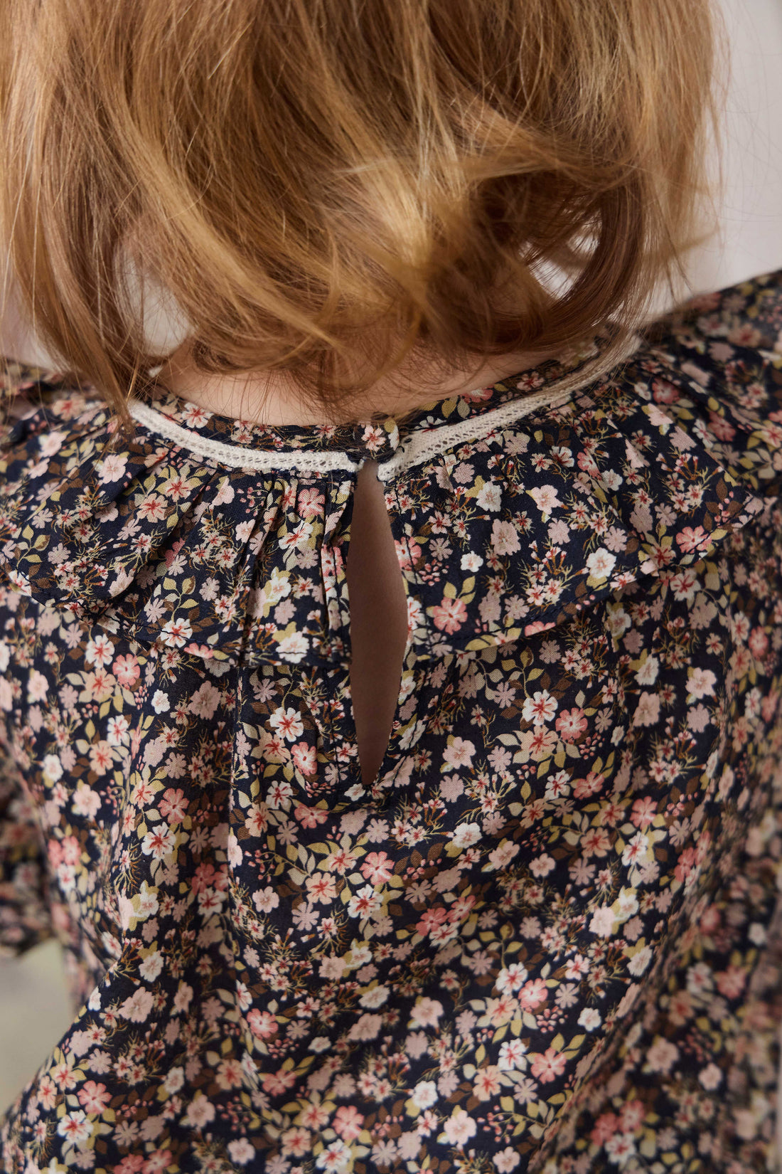 Organic Cotton Leonie Top - Luca Floral Childrens Top from Jamie Kay NZ