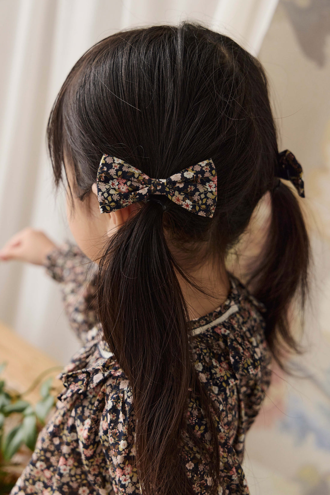 Organic Cotton Desiree Bow - Luca Floral Childrens Bow from Jamie Kay NZ