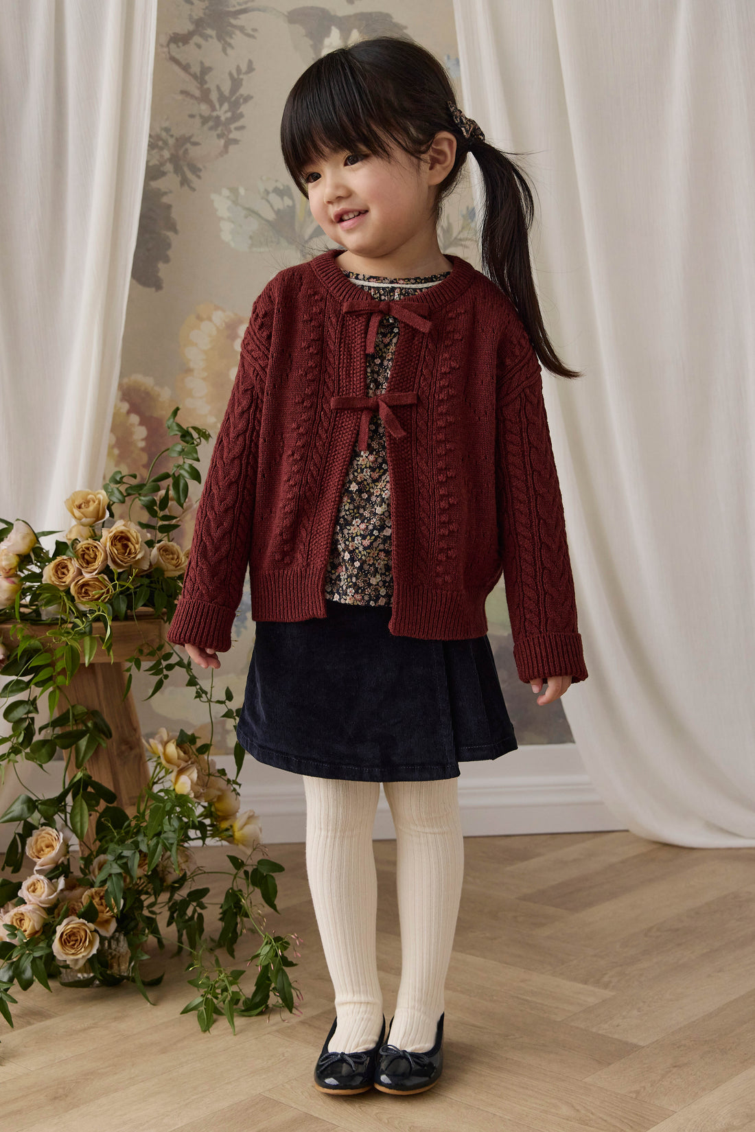 Josephine Knitted Cardigan - Veneer Childrens Cardigan from Jamie Kay NZ