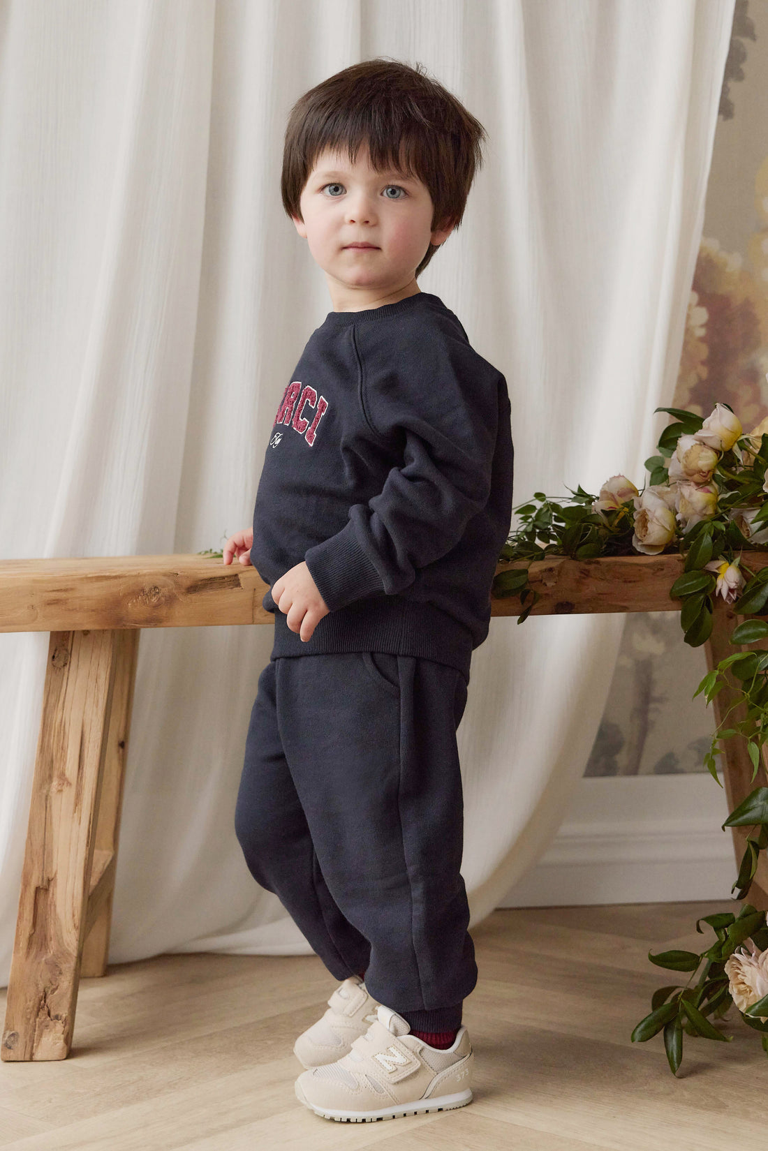 Organic Cotton Nash Track Pant - Maritime Childrens Pants from Jamie Kay NZ