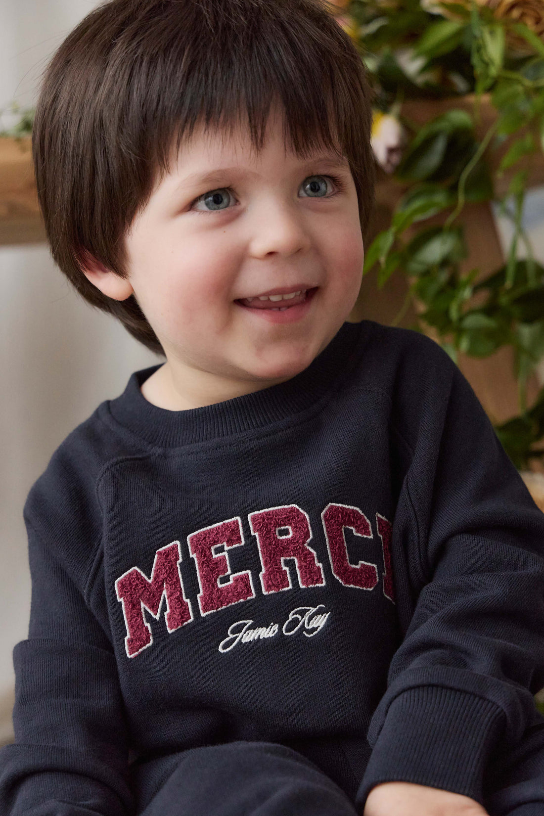 Organic Cotton Nash Sweatshirt - Maritime Merci Childrens Sweatshirt from Jamie Kay NZ