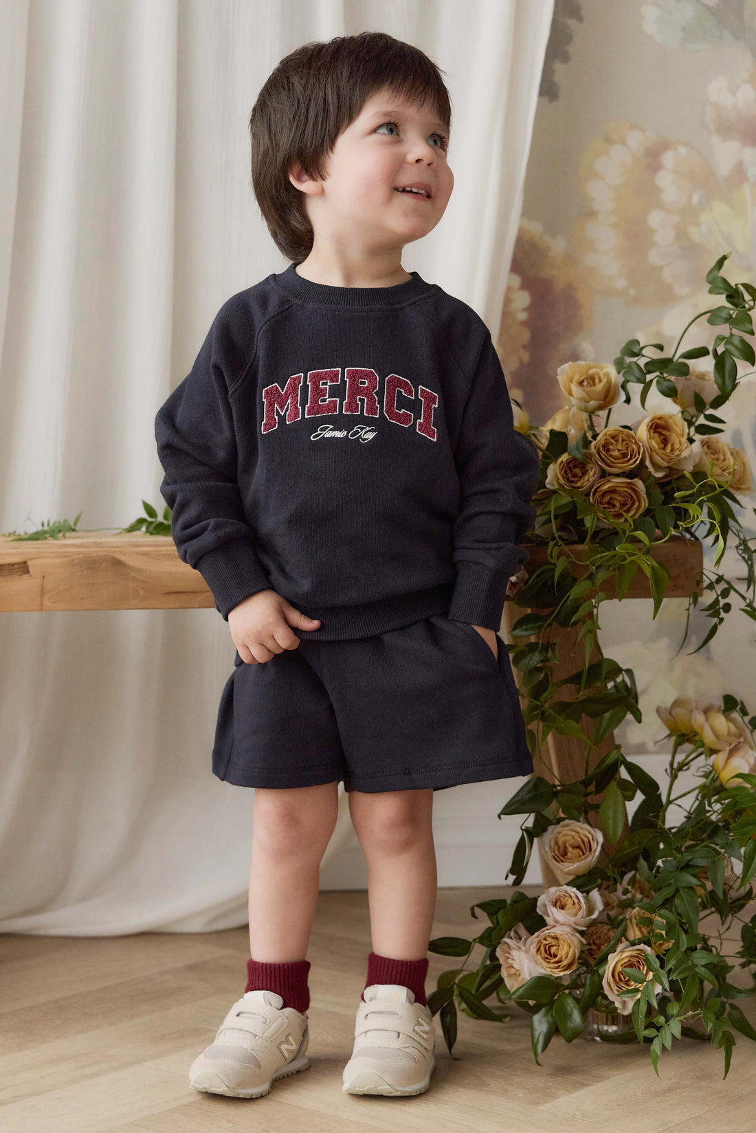 Organic Cotton Nash Sweatshirt - Maritime Merci Childrens Sweatshirt from Jamie Kay NZ