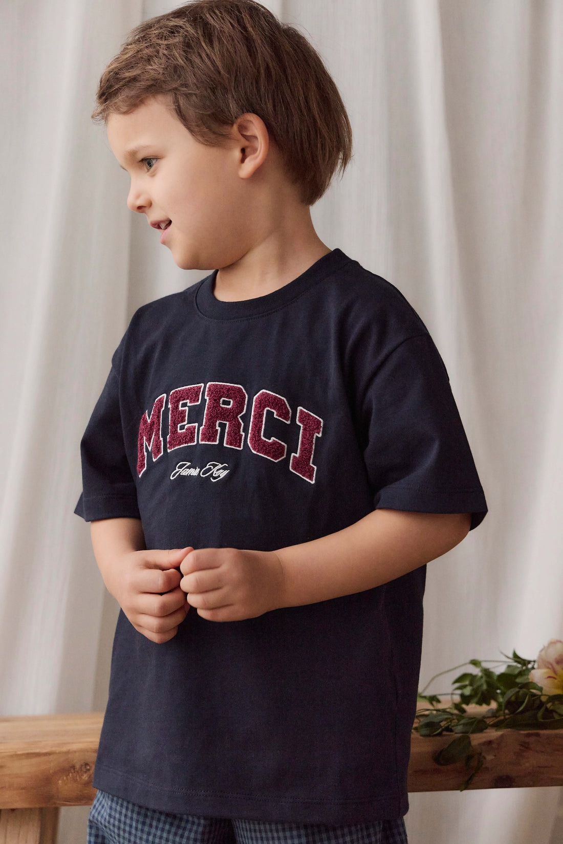 Organic Cotton Bjorn Tee - Maritime Merci Childrens Top from Jamie Kay NZ