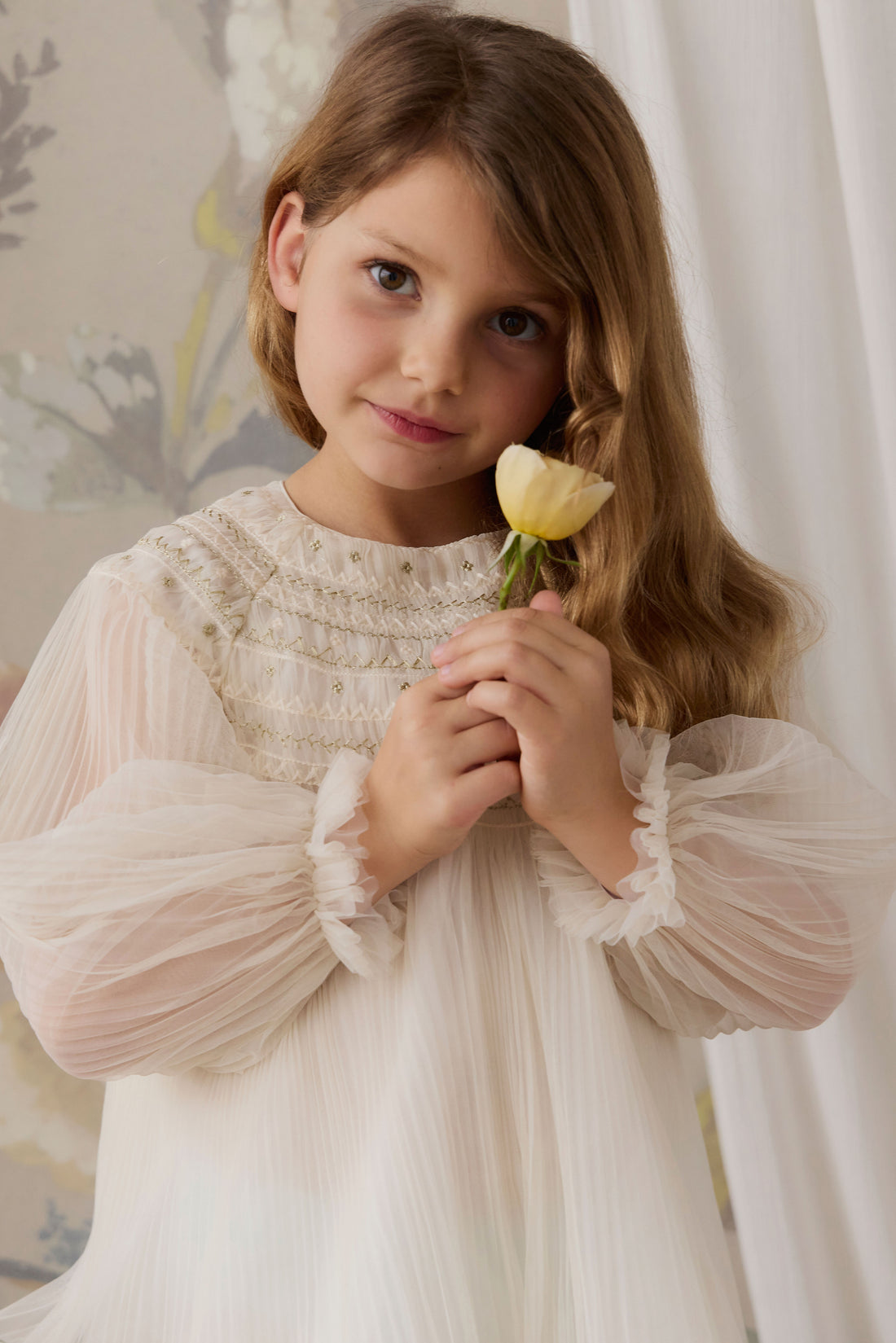 Lydie Tulle Dress - Snow Angel Childrens Dress from Jamie Kay NZ