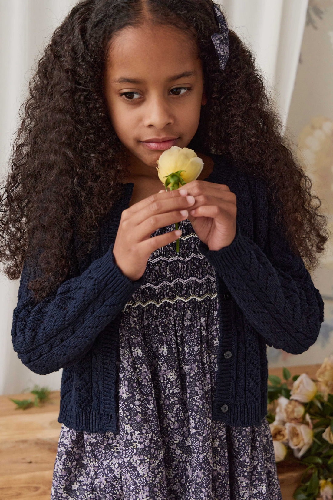 Arabella Knitted Cardigan - Starry Night Childrens Cardigan from Jamie Kay NZ