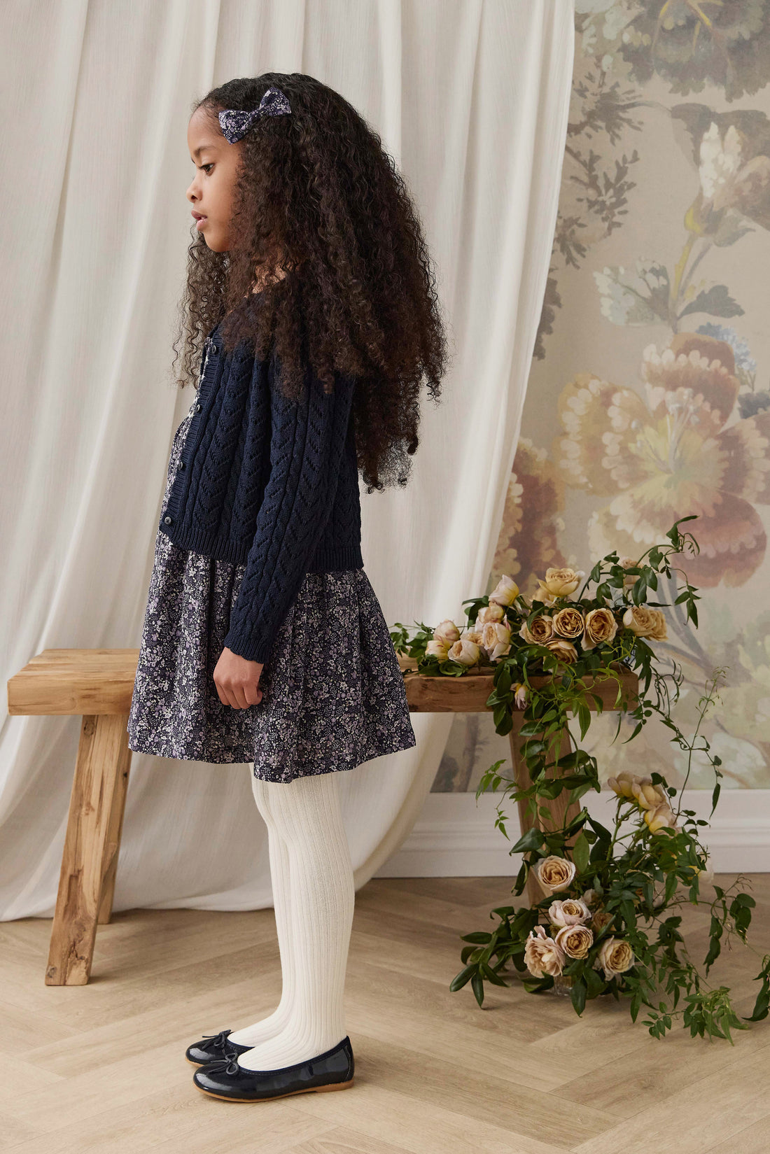Arabella Knitted Cardigan - Starry Night Childrens Cardigan from Jamie Kay NZ