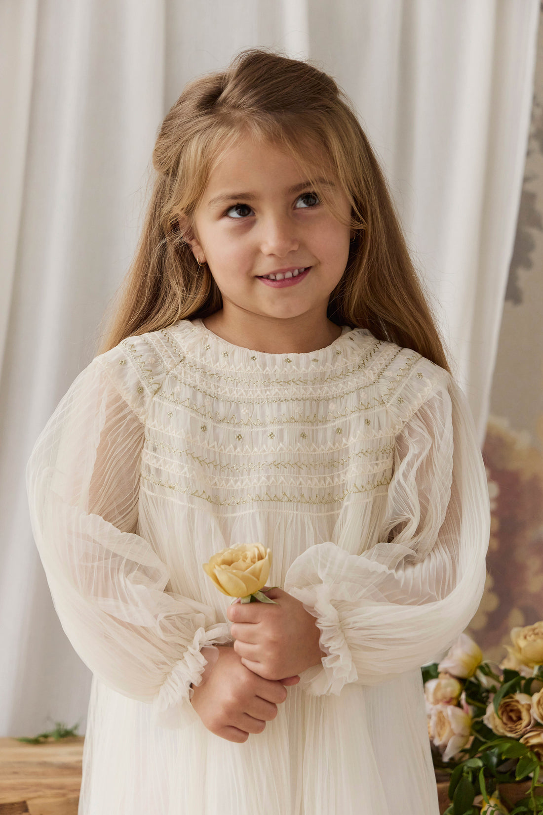 Lydie Tulle Dress - Snow Angel Childrens Dress from Jamie Kay NZ