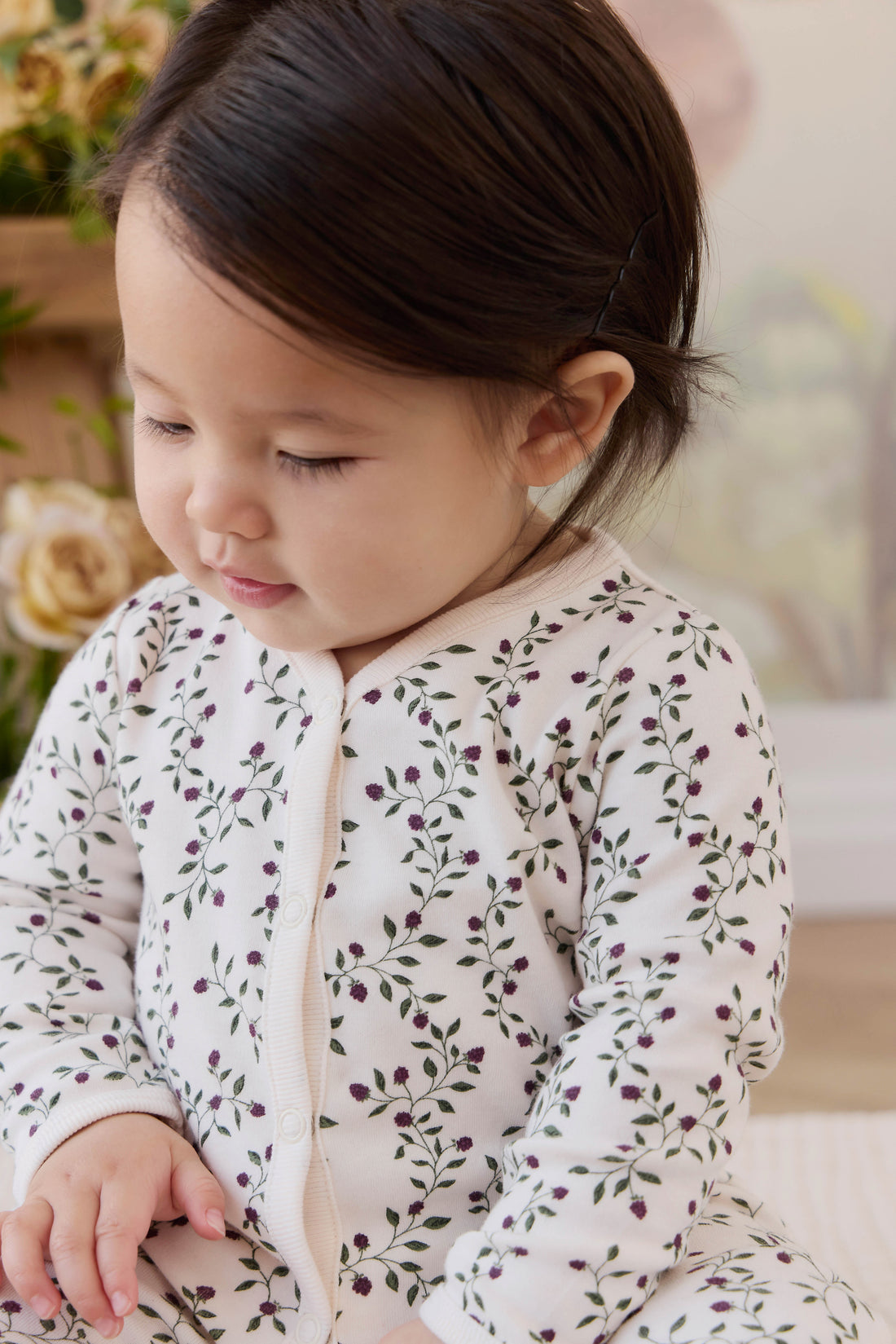 Organic Cotton Murphy Onepiece - Mulberries Childrens Onepiece from Jamie Kay NZ